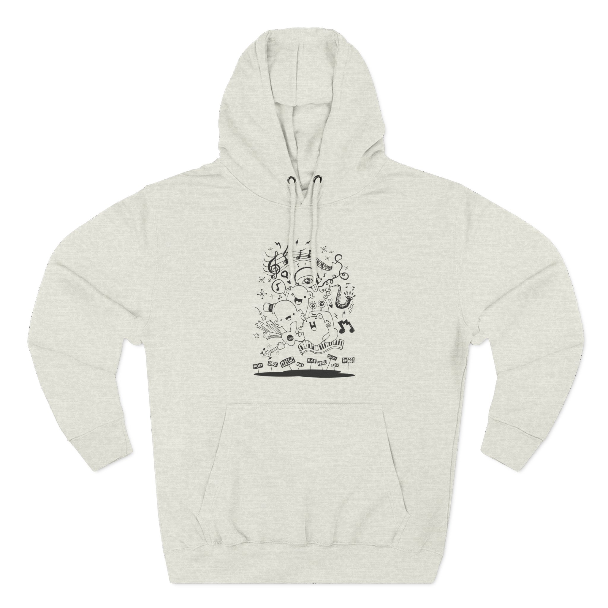 Crywank Three-Panel Fleece Hoodie