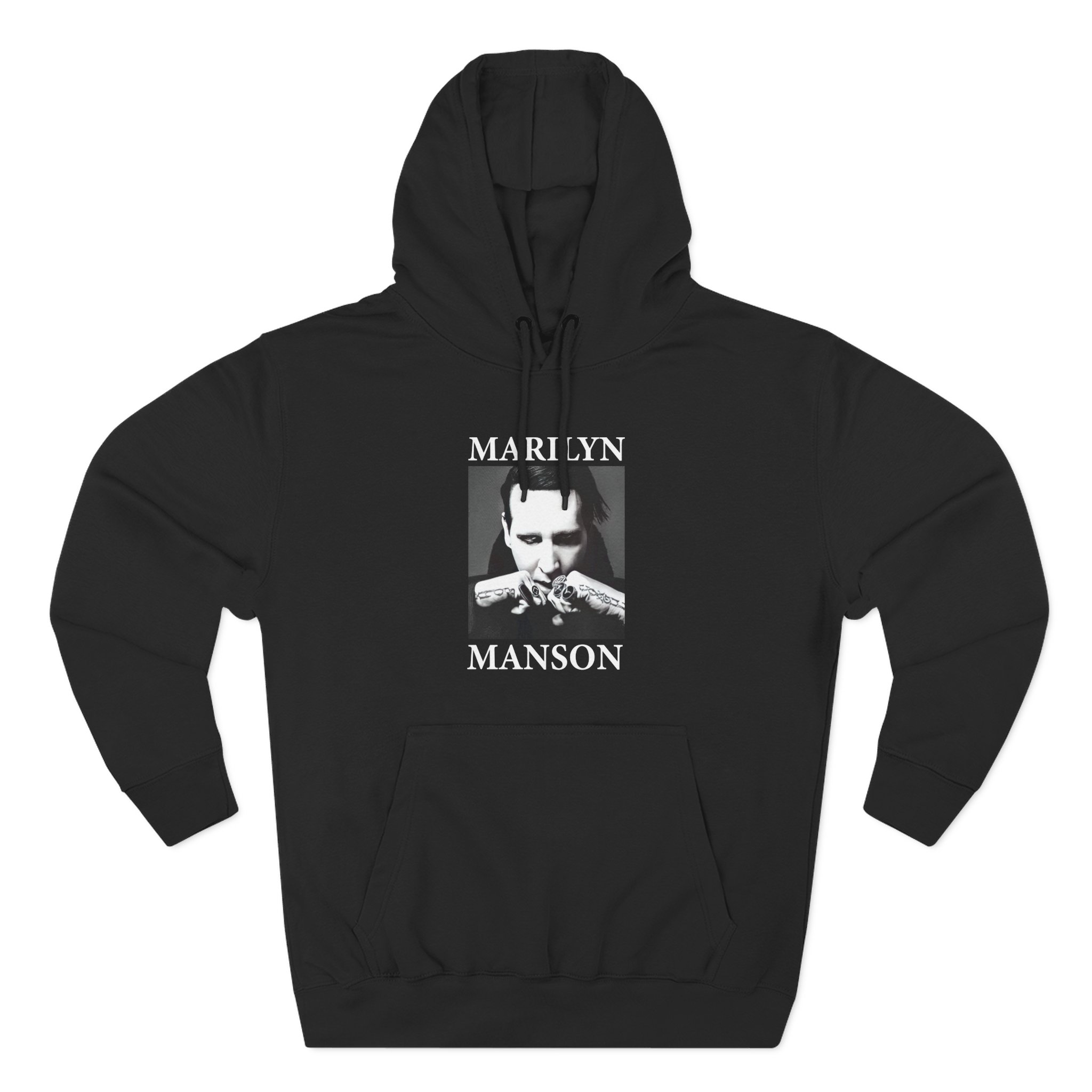 Marilyn Manson Fists Amplified Three-Panel Fleece Hoodie