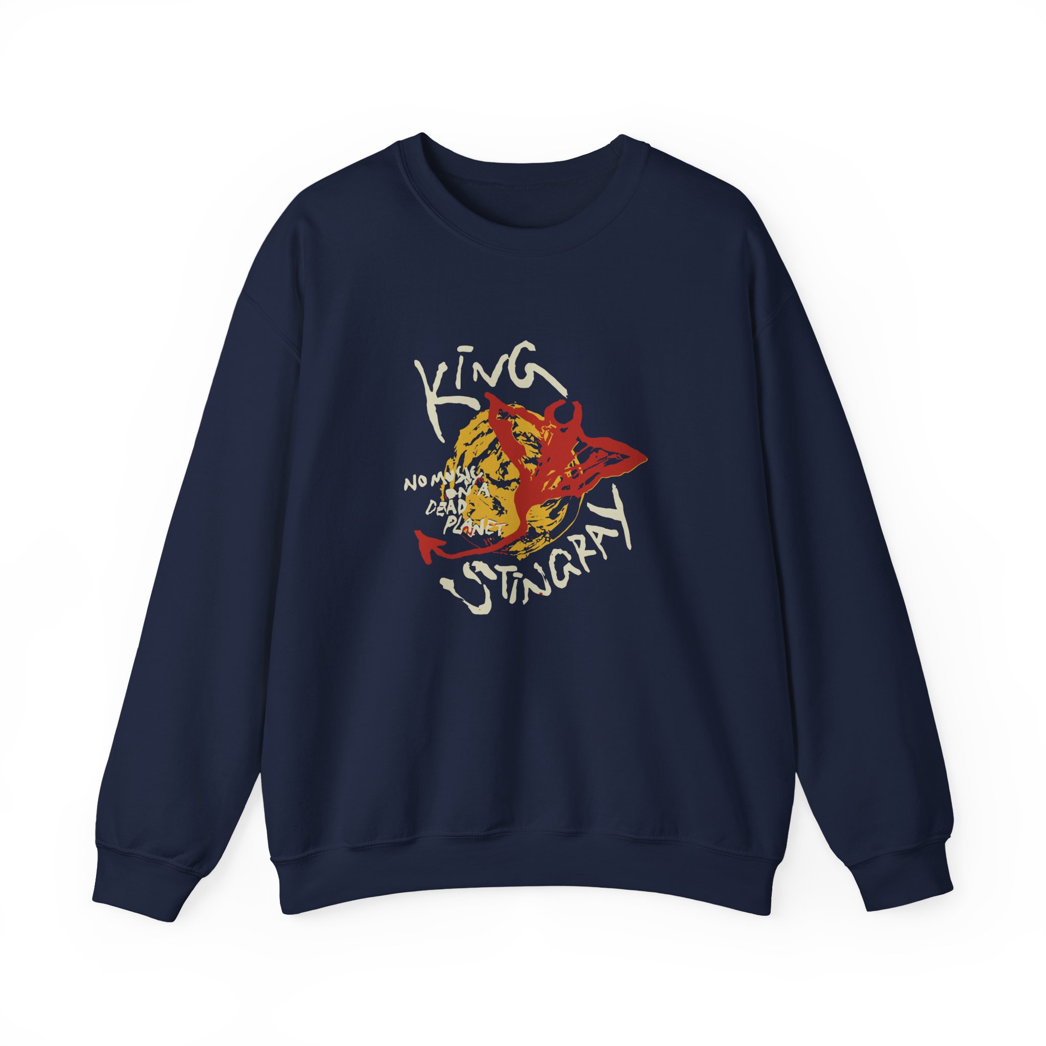 King Stingray No Music on a Dead Planet Unisex Heavy Blendâ„¢ Crewneck Sweatshirt