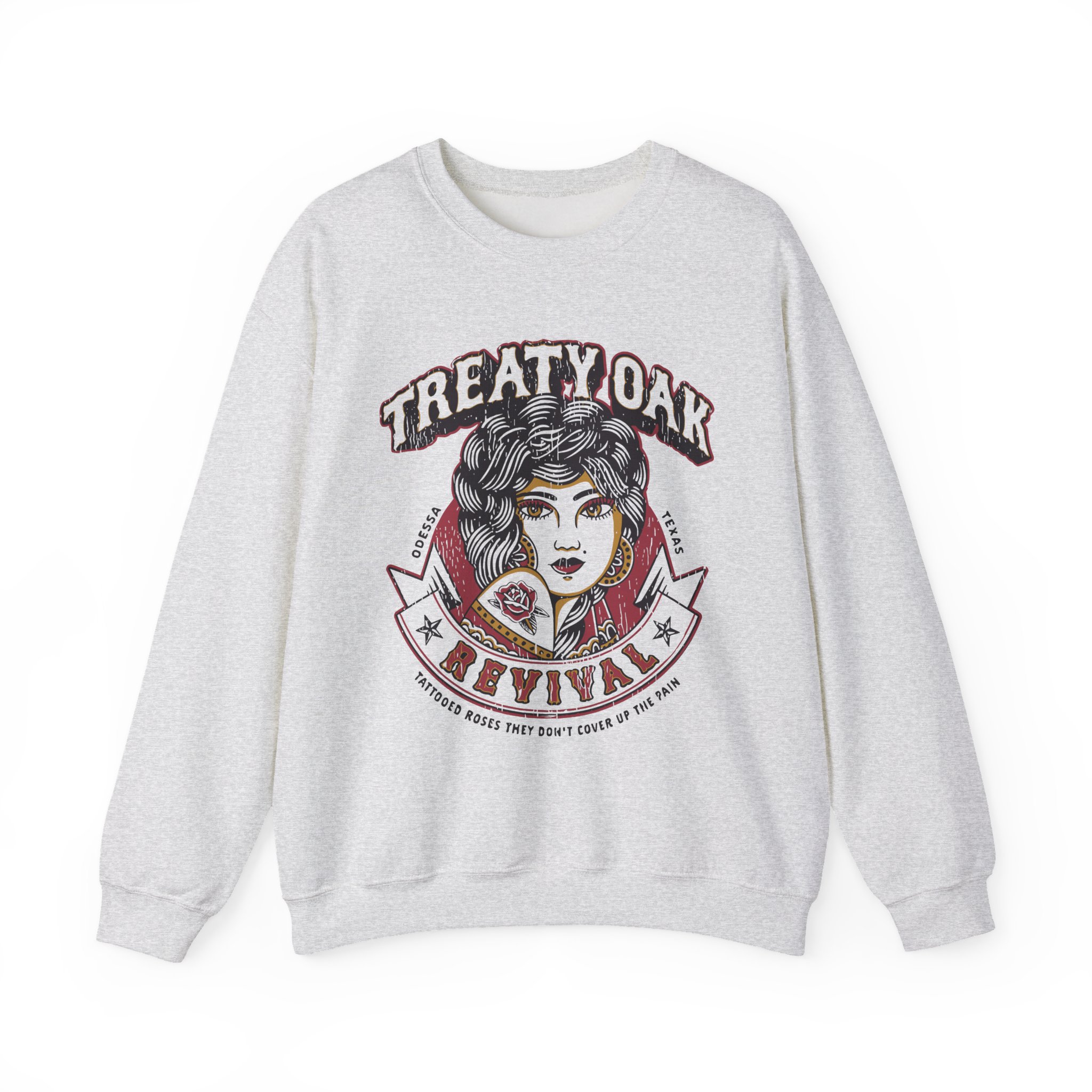 Treaty Oak Revival Rose Unisex Heavy Blendâ„¢ Crewneck Sweatshirt