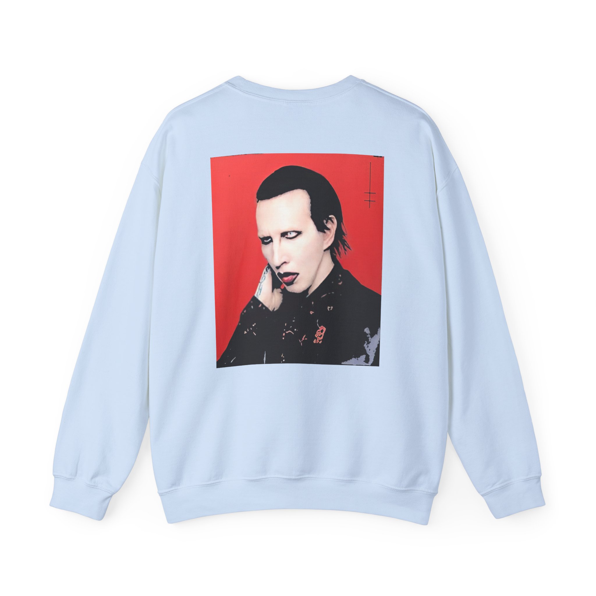 Marilyn Manson Little Cross Photo Unisex Heavy Blendâ„¢ Crewneck Sweatshirt