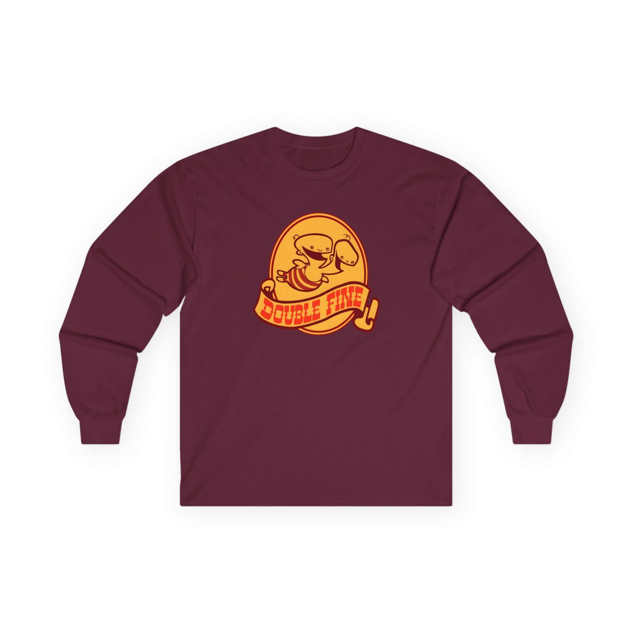 Double Fine Golden Two-headed Baby Unisex Ultra Cotton Long Sleeve Tee