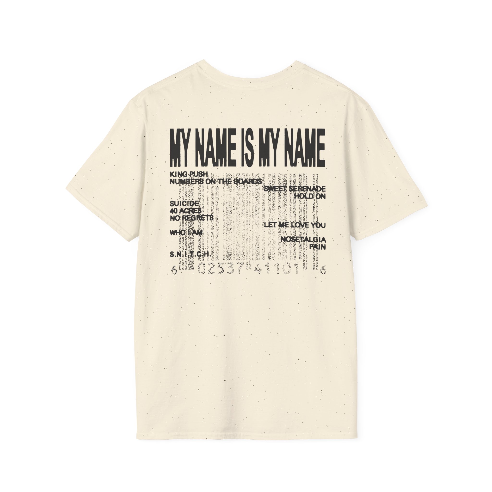 Clipse Mnimn Tracklist Unisex Softstyle T-Shirt