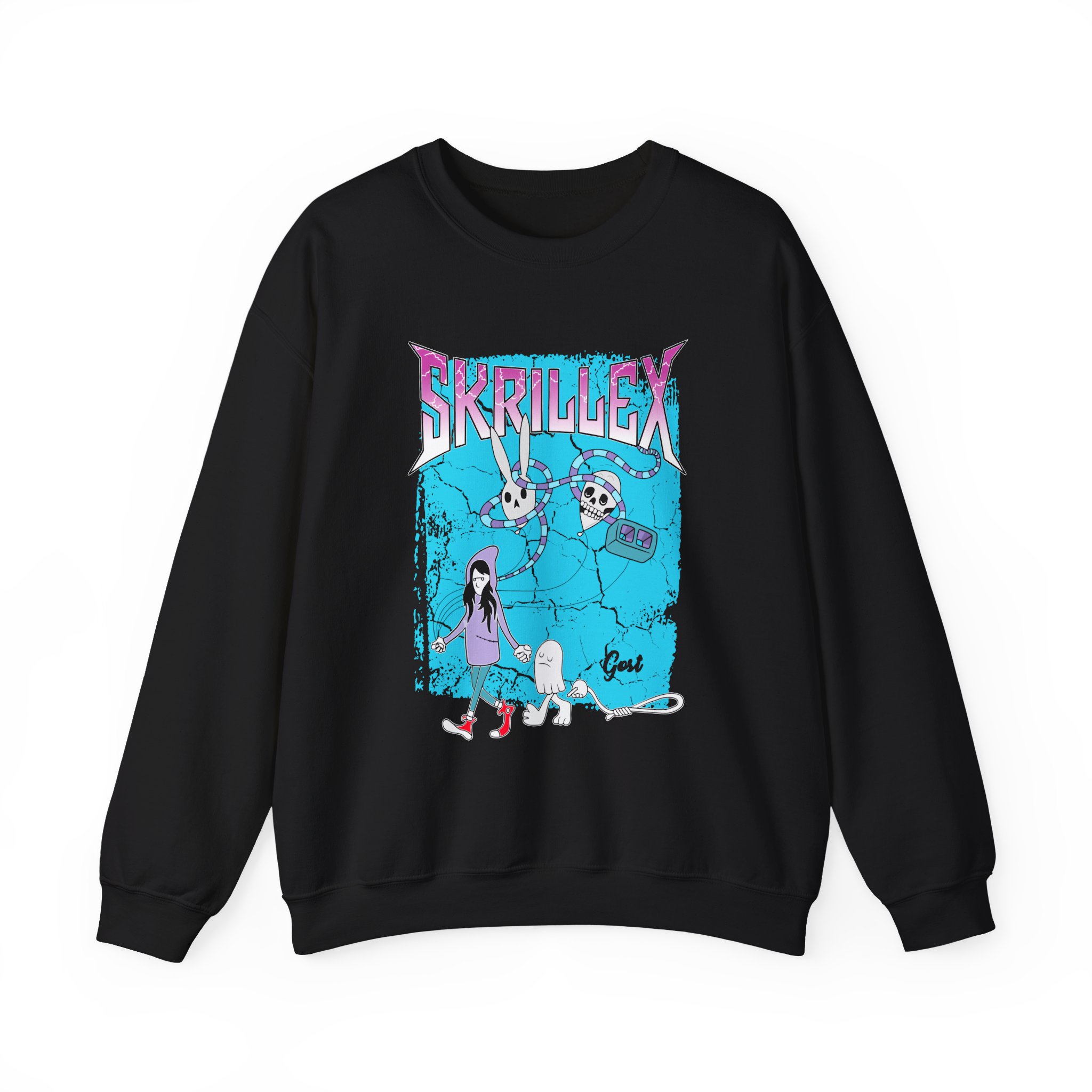 Skrillex Gost Album Cover Unisex Heavy Blendâ„¢ Crewneck Sweatshirt