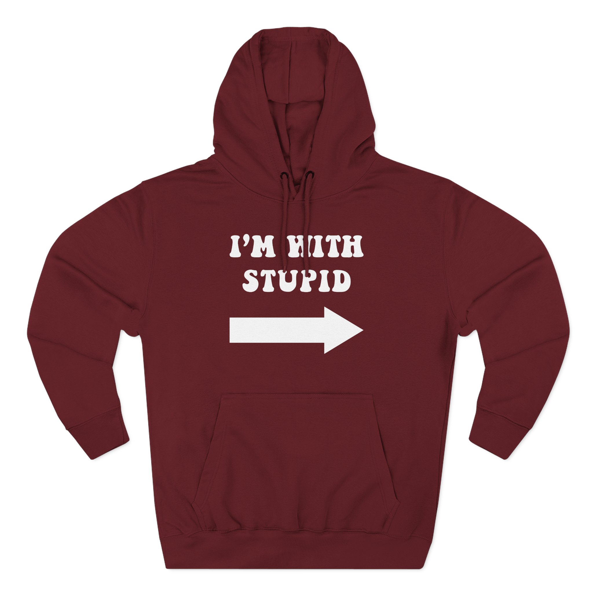 Jimmy Kimmel I'm With Stupid Three-Panel Fleece Hoodie