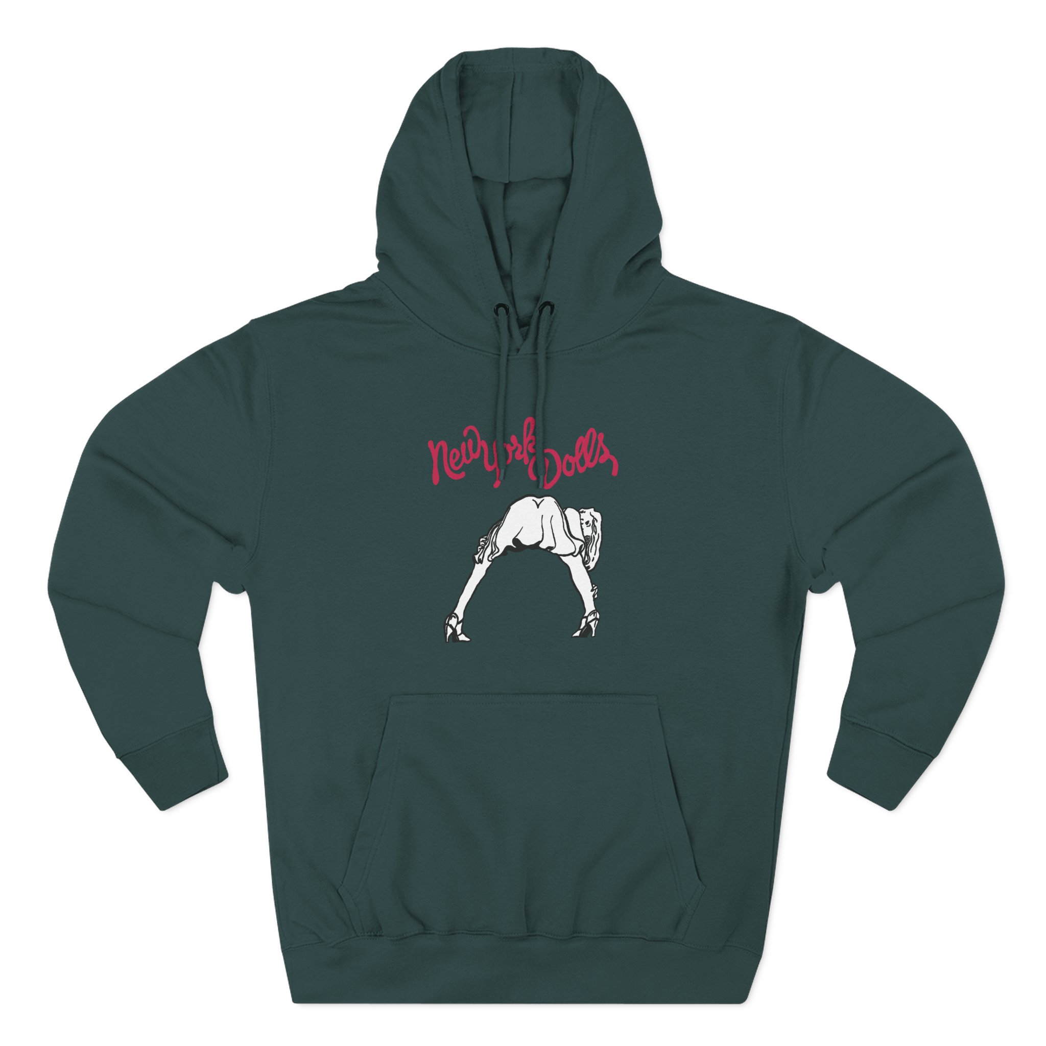 New York Dolls Lipstick Girl Three-Panel Fleece Hoodie