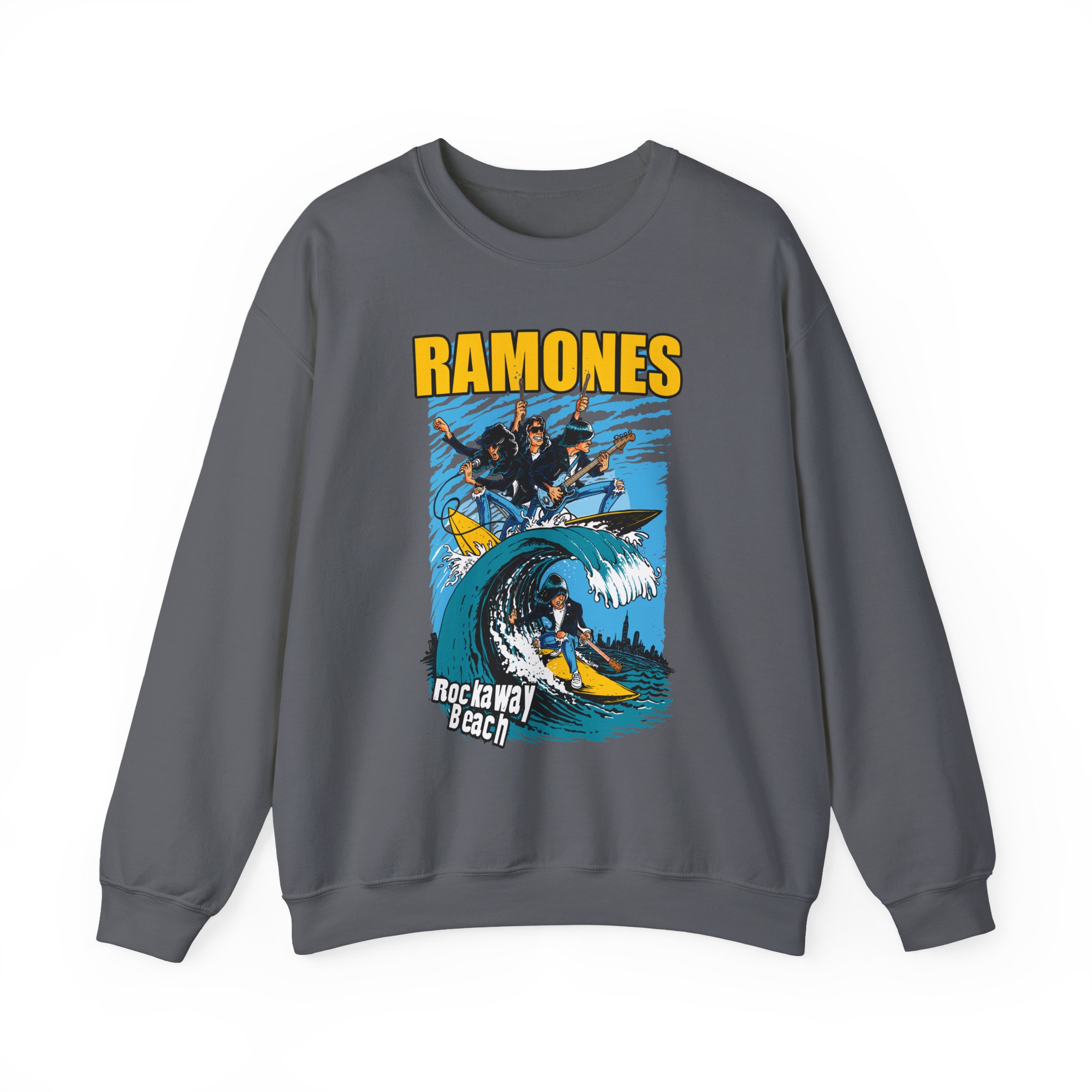 Ramones Rockaway Beach Unisex Heavy Blendâ„¢ Crewneck Sweatshirt