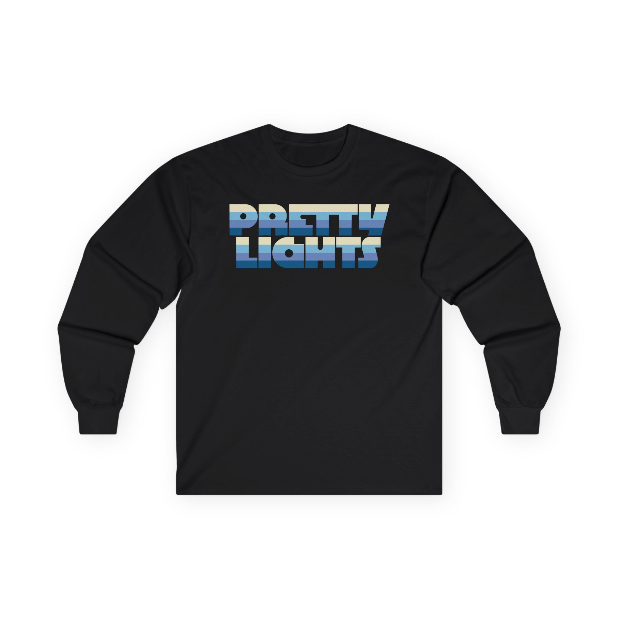 Pretty Lights Striped Logo Unisex Ultra Cotton Long Sleeve Tee