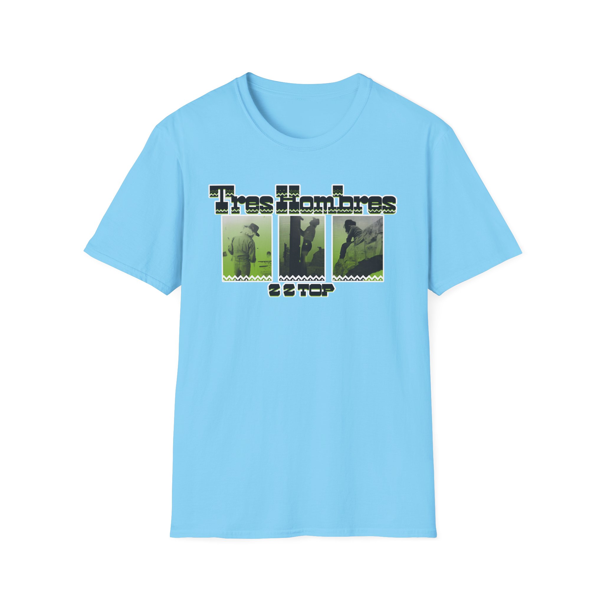 ZZ Top 3 Hombres Unisex Softstyle T-Shirt