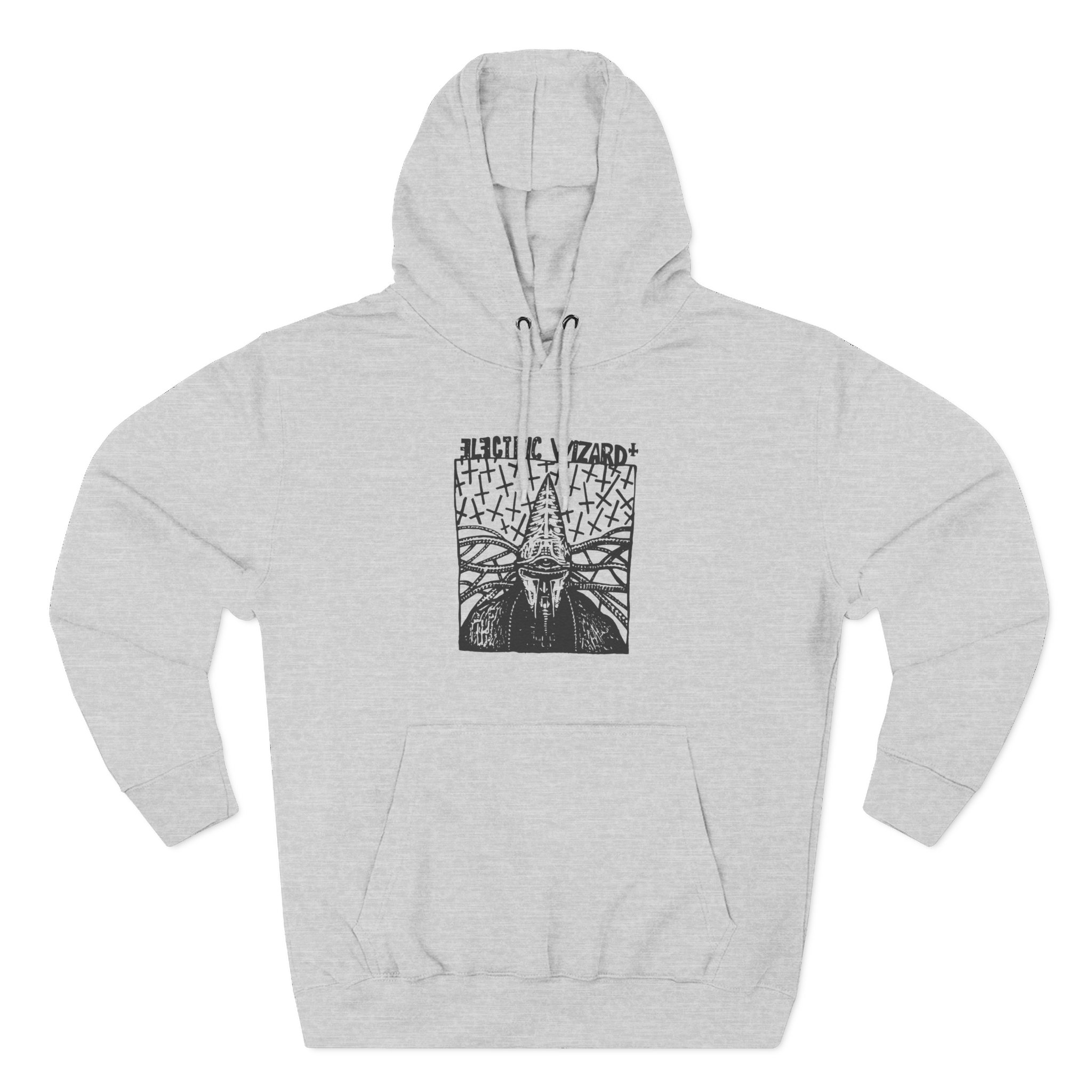 Electric Wizard Doom Sludge Stoner Metal Poster Three-Panel Fleece Hoodie
