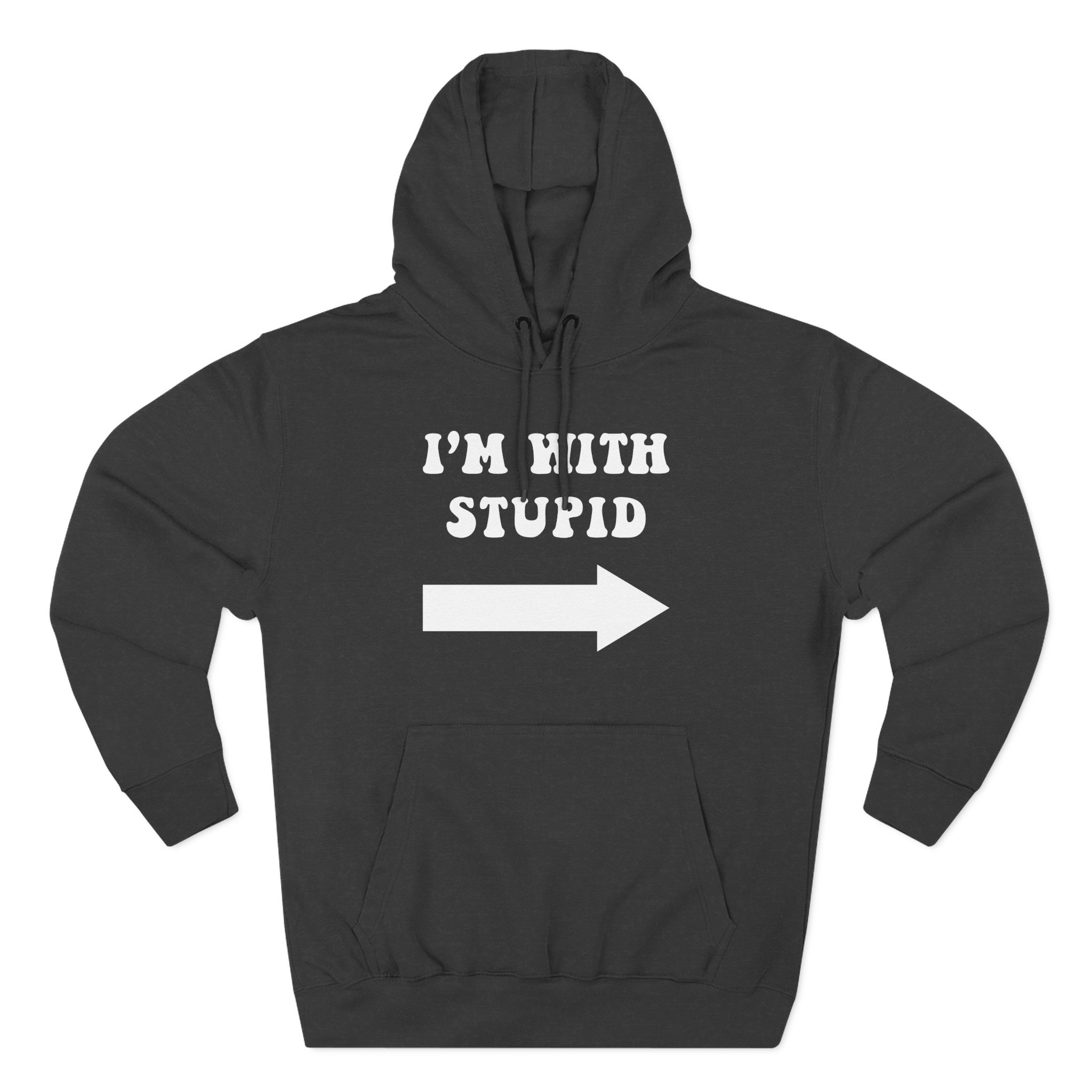 Jimmy Kimmel I'm With Stupid Three-Panel Fleece Hoodie