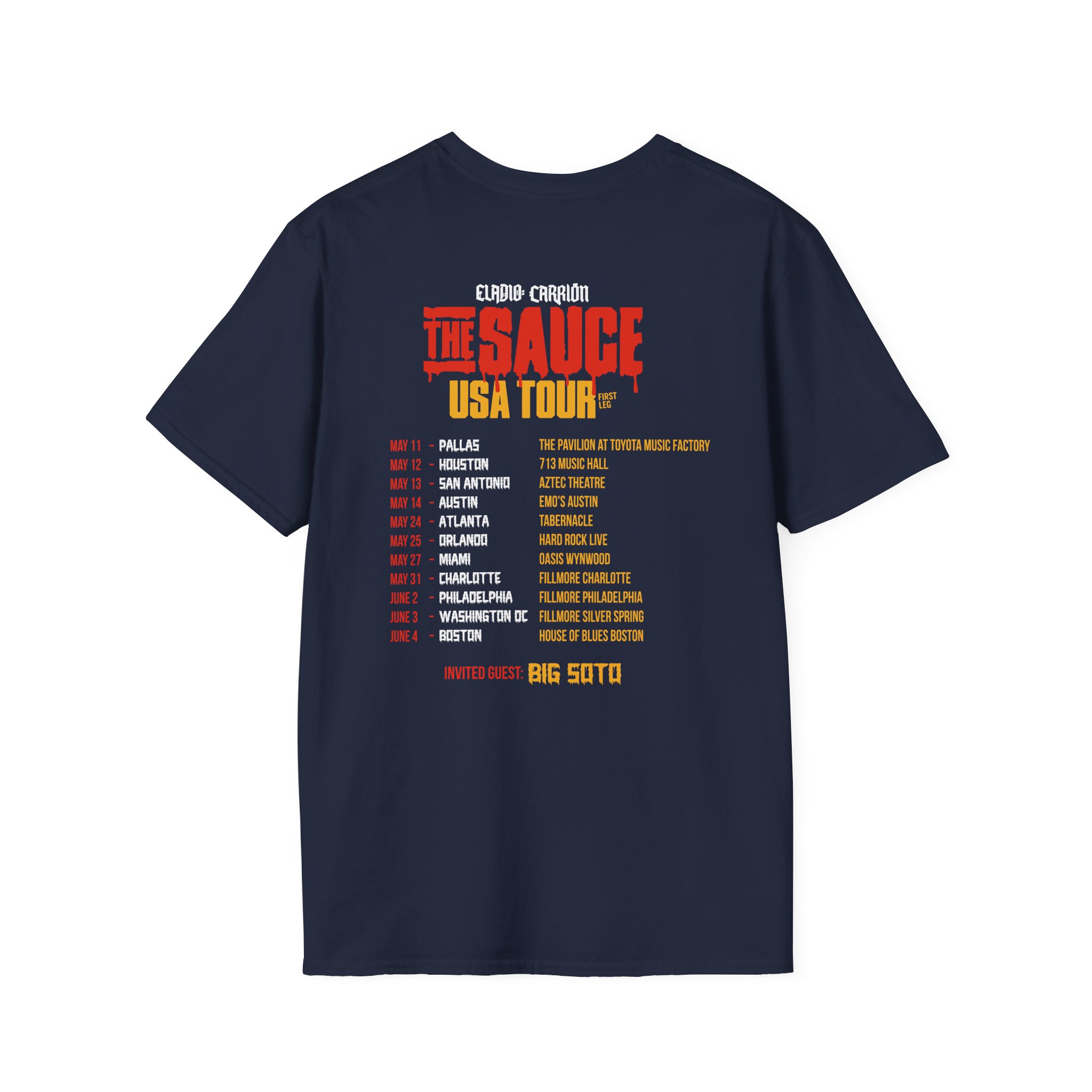 Sauce Boyz Usa Tour Unisex Softstyle T-Shirt