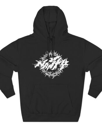 Nasty Thorns Three-Panel Fleece Hoodie