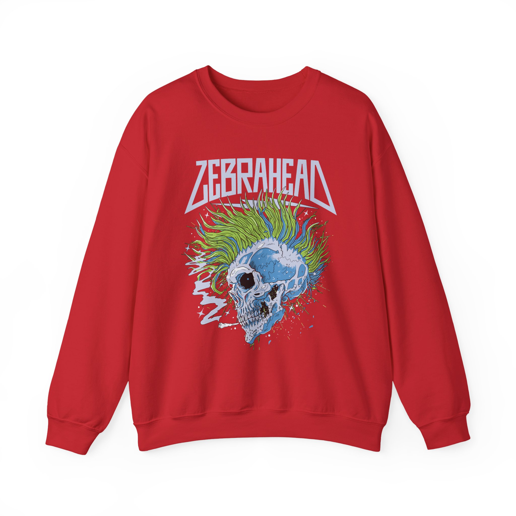 Zebrahead Skull Unisex Heavy Blendâ„¢ Crewneck Sweatshirt