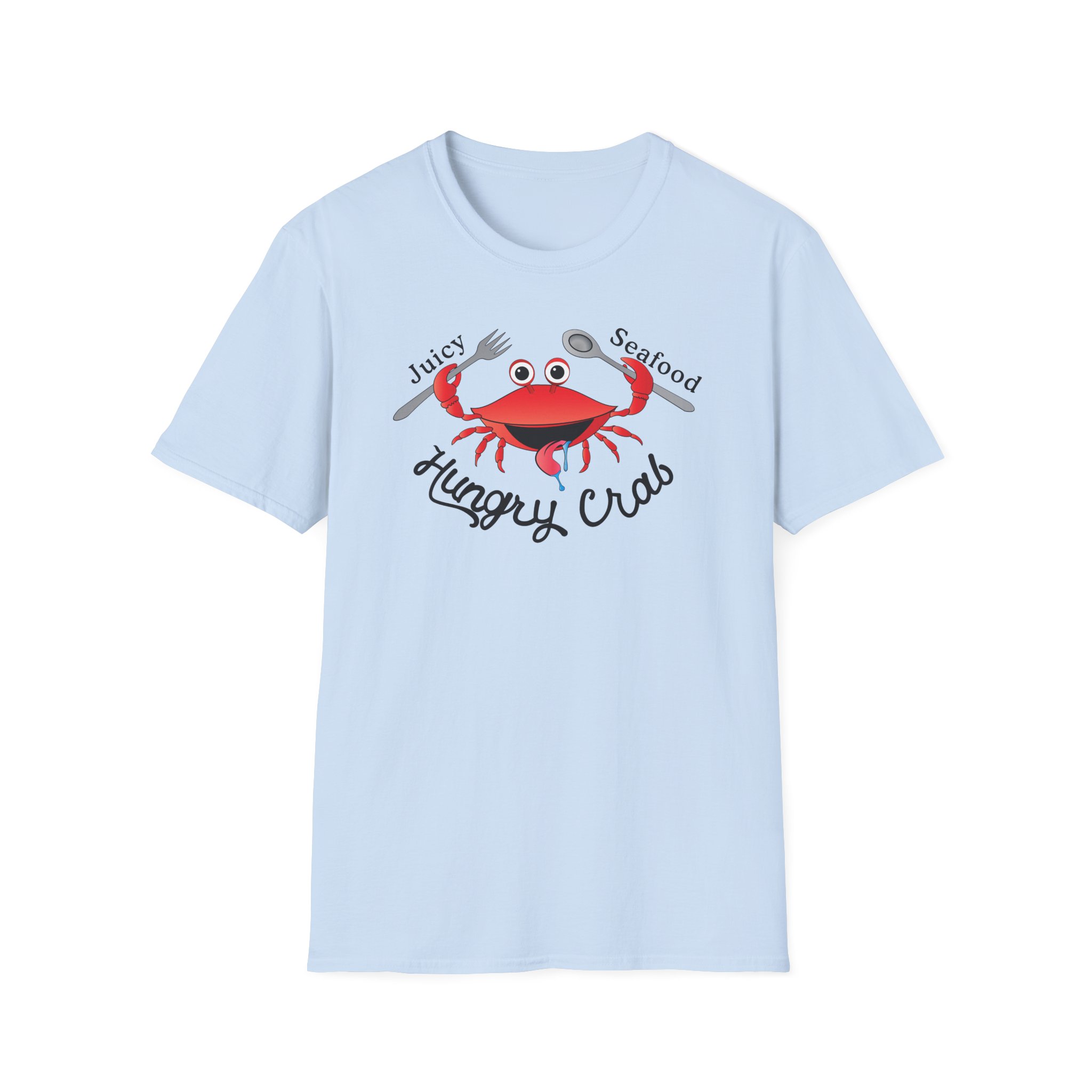 Hungry Box Hungry Crab Juicy Seafood Unisex Softstyle T-Shirt