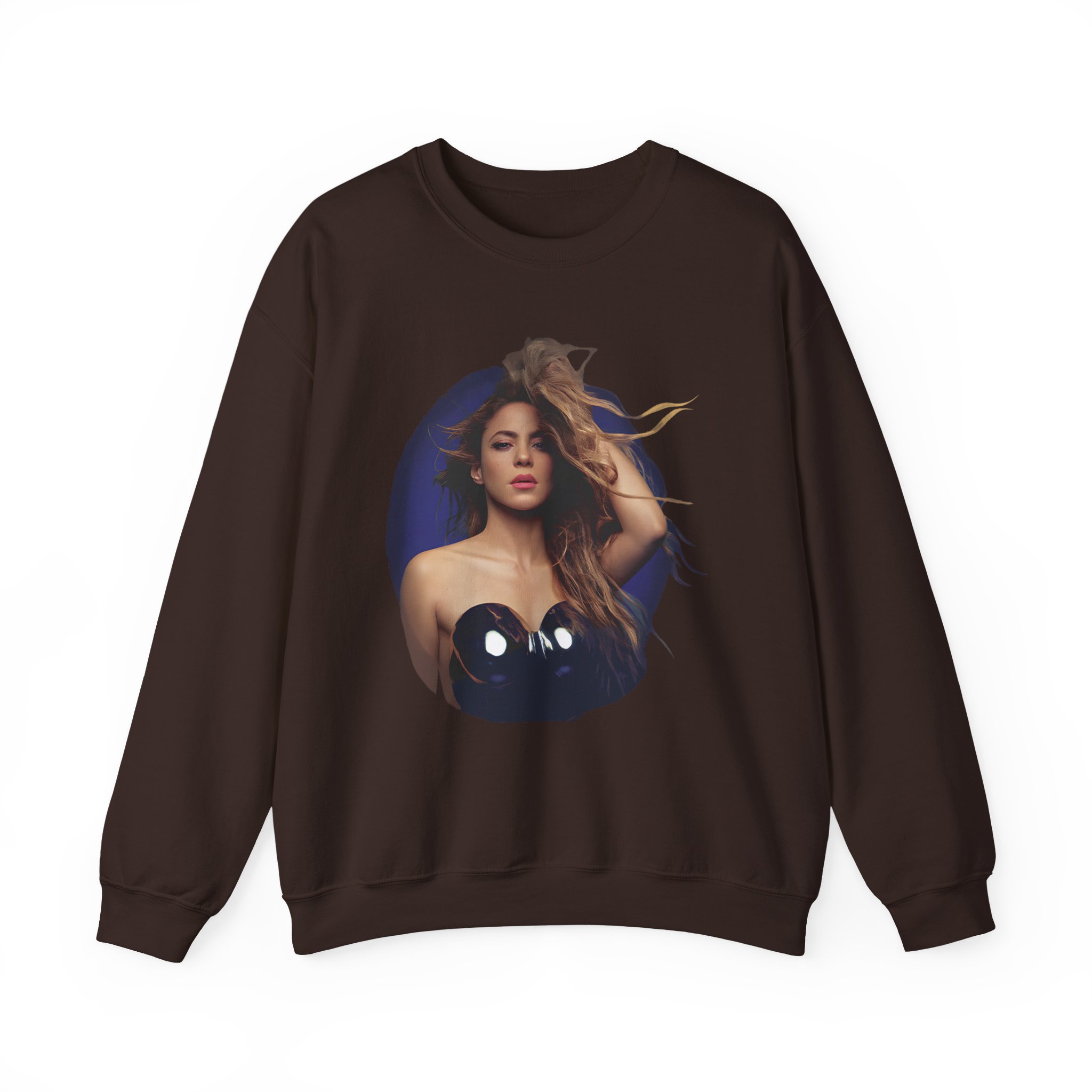 Shakira Sapphire Aura Unisex Heavy Blendâ„¢ Crewneck Sweatshirt
