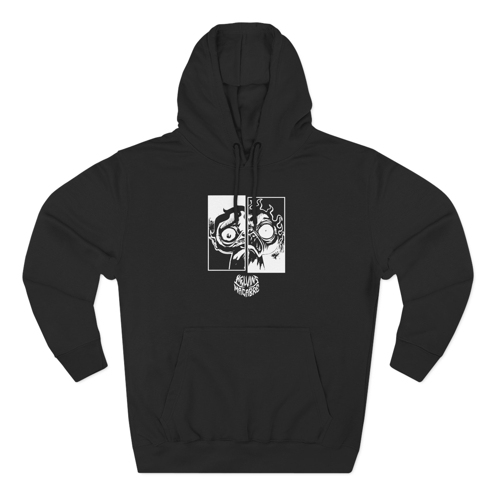 Papa Meat the Queen of Mensis Three-Panel Fleece Hoodie