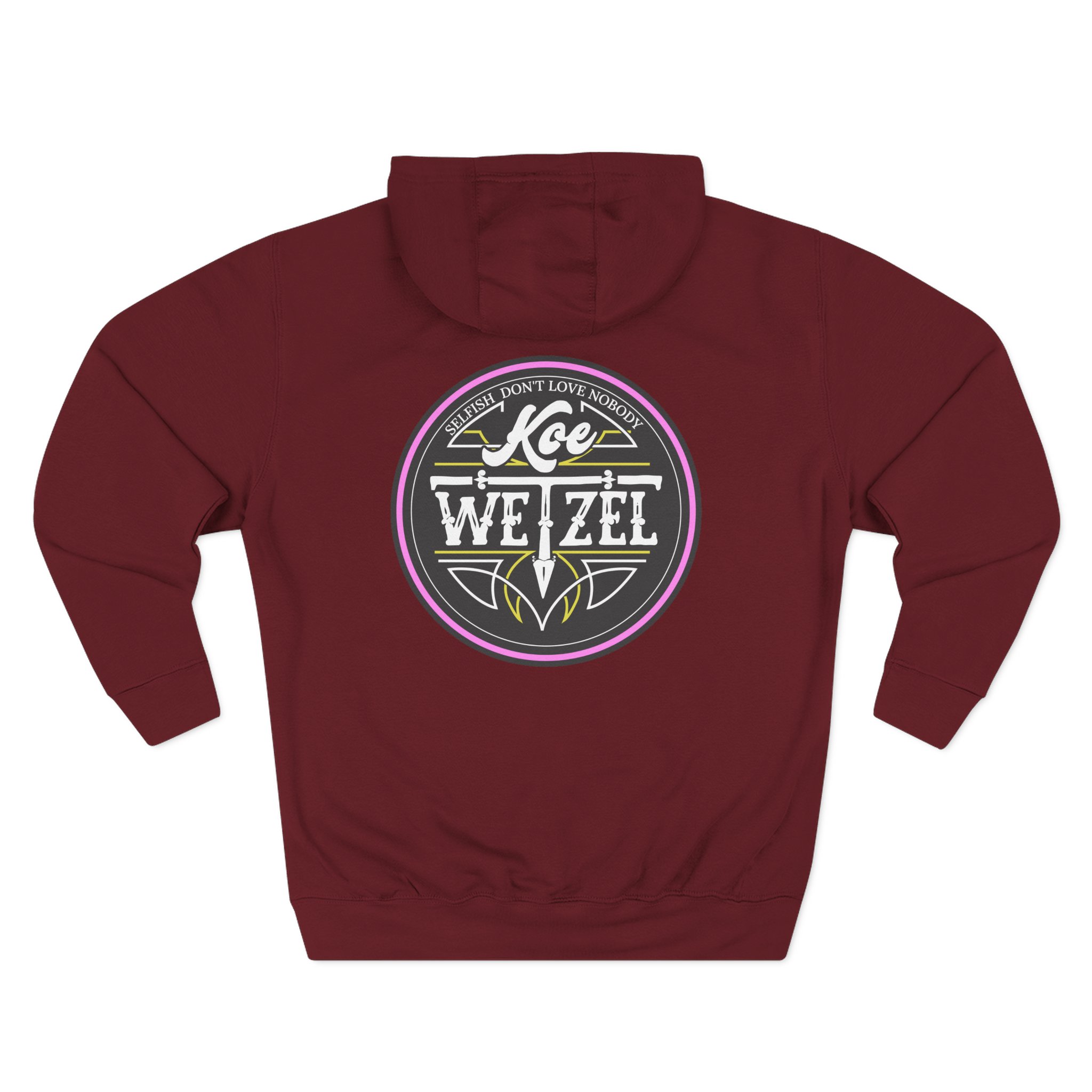 Koe Wetzel Three-Panel Fleece Hoodie