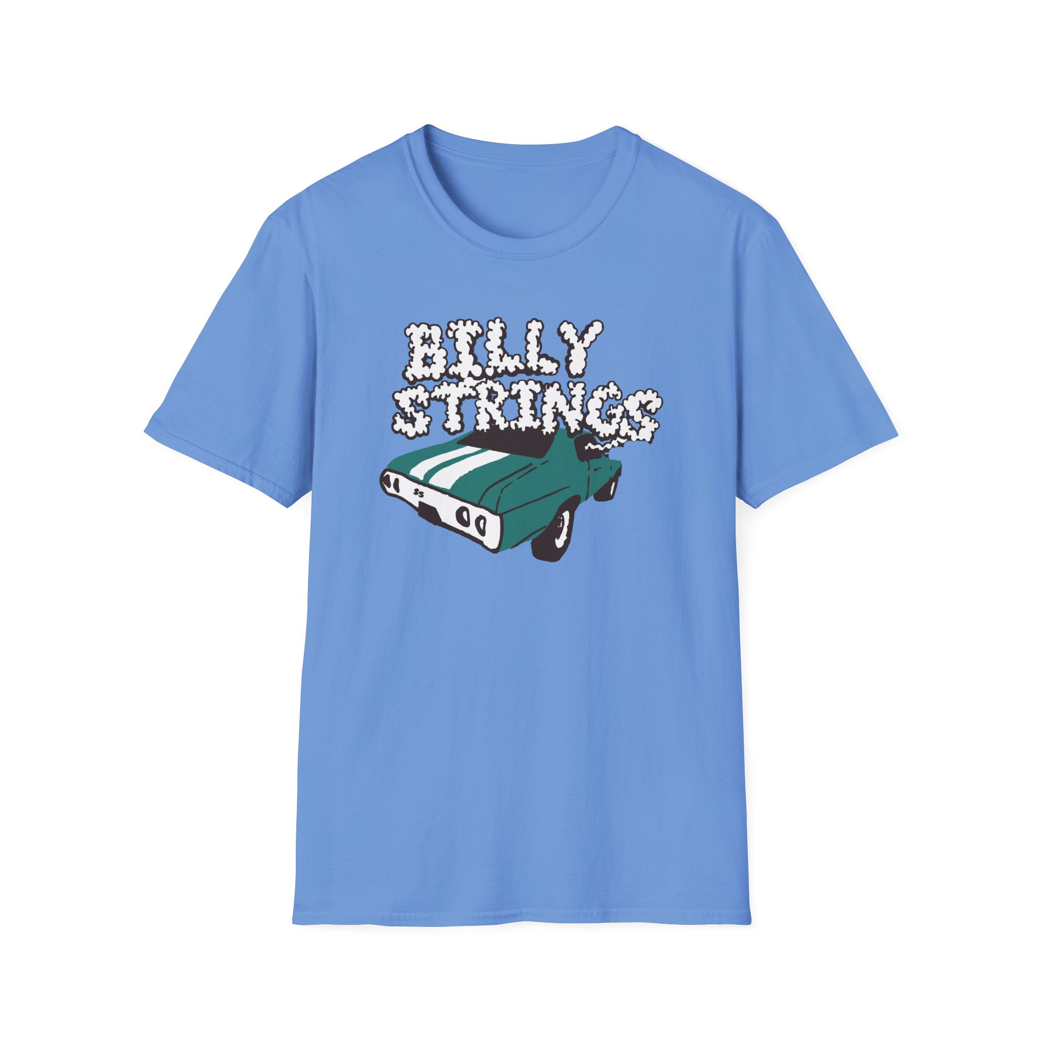 Billy Strings Imogene + Willie X Billy Strings Highway Prayers Green Car Unisex Softstyle T-Shirt