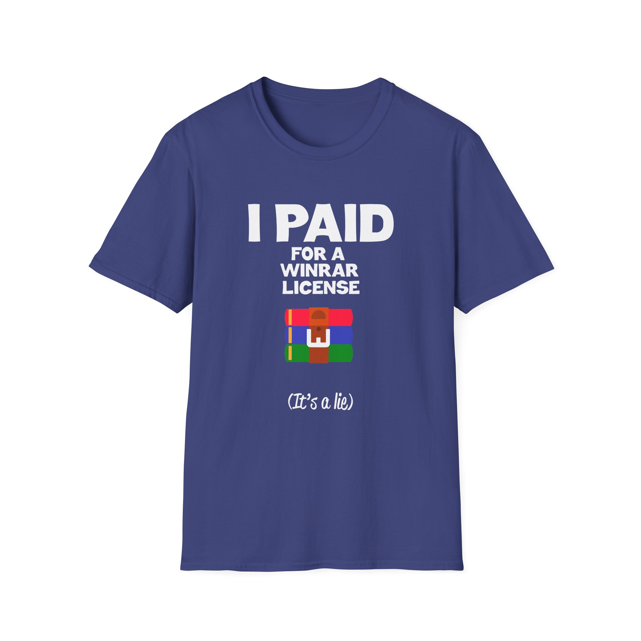 Winrar I Paid for a License Unisex Softstyle T-Shirt