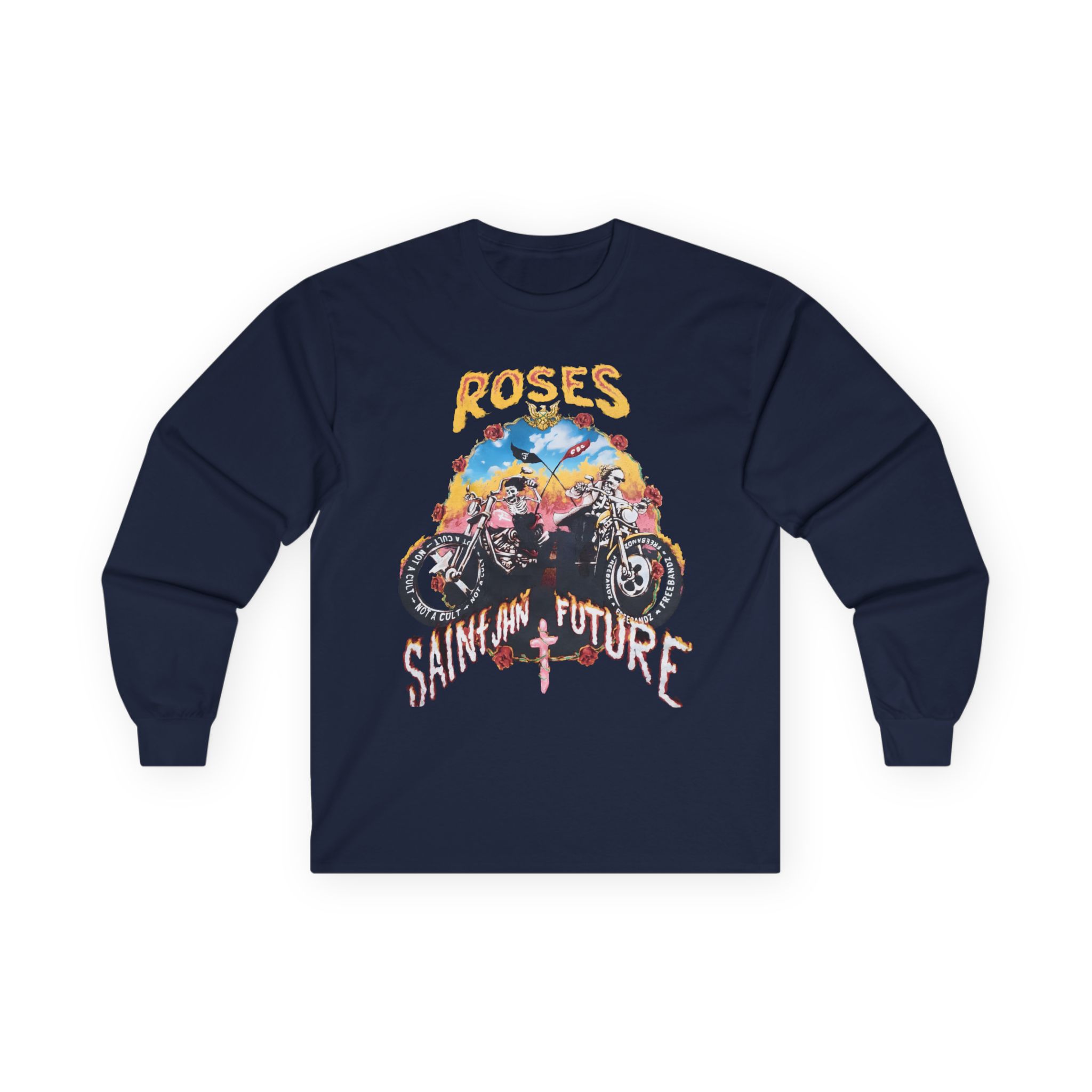Saint Jhn Not a Cult X Freebandz Roses Unisex Ultra Cotton Long Sleeve Tee