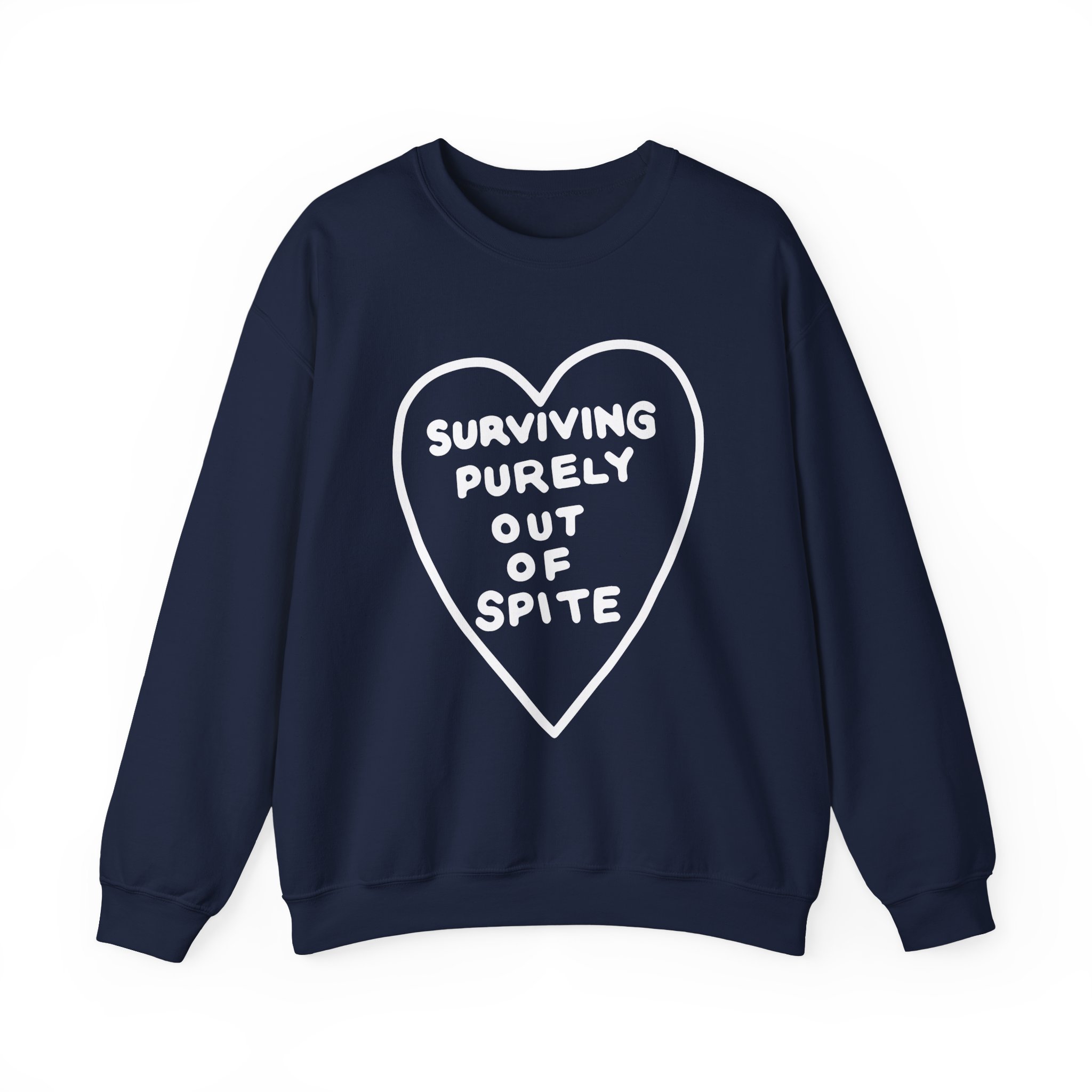 Elyse Myers Surviving Purely Out of Spite Unisex Heavy Blendâ„¢ Crewneck Sweatshirt