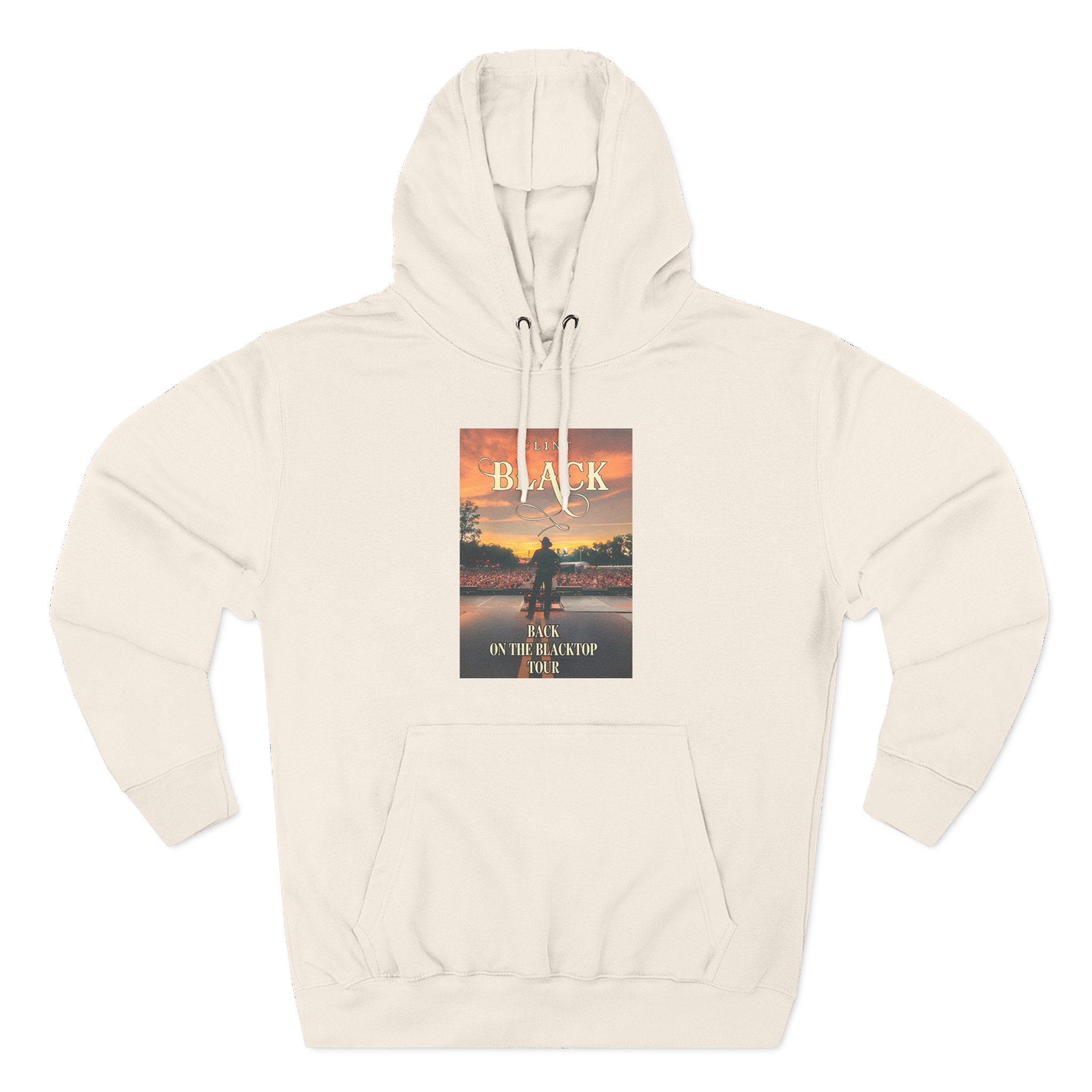 Clint Black Blacktop Three-Panel Fleece Hoodie