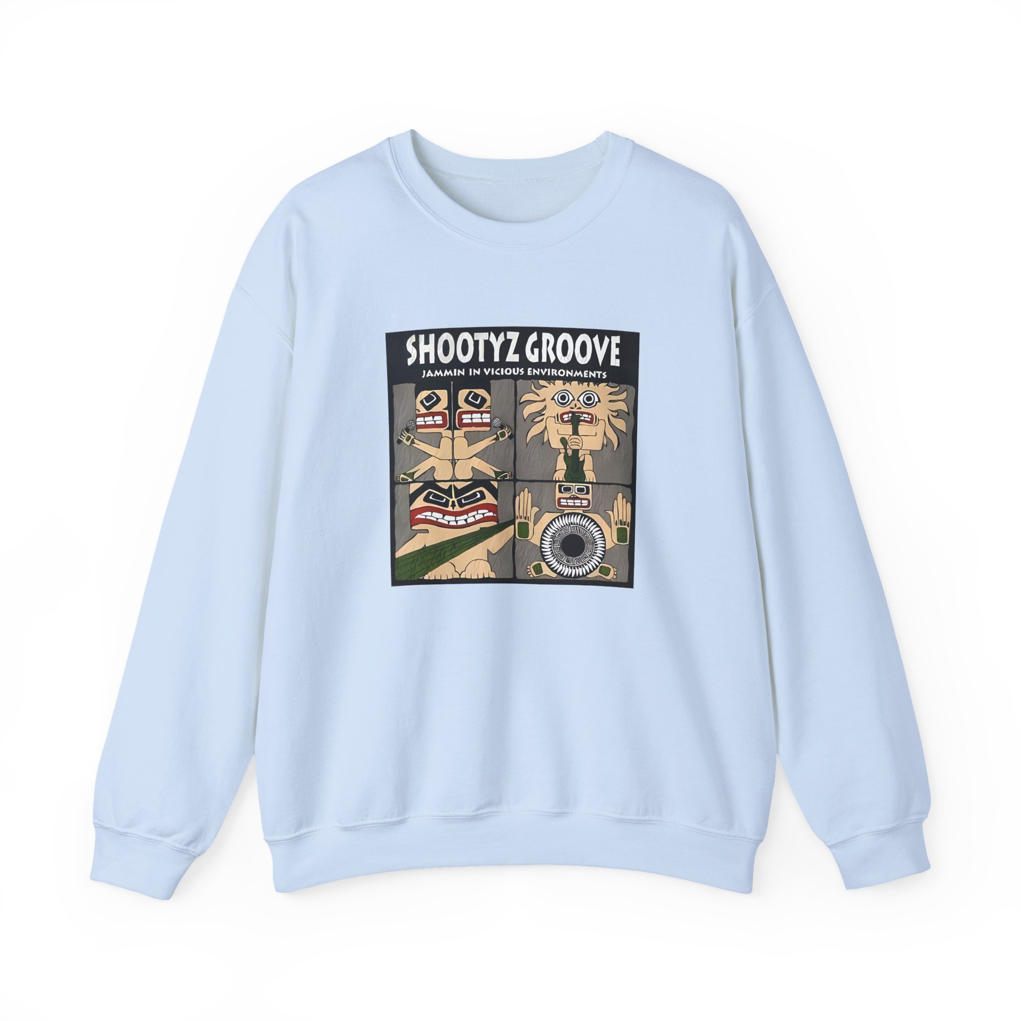 Shootyz Groove Jammin in Vicious Environments Album Cover Unisex Heavy Blendâ„¢ Crewneck Sweatshirt