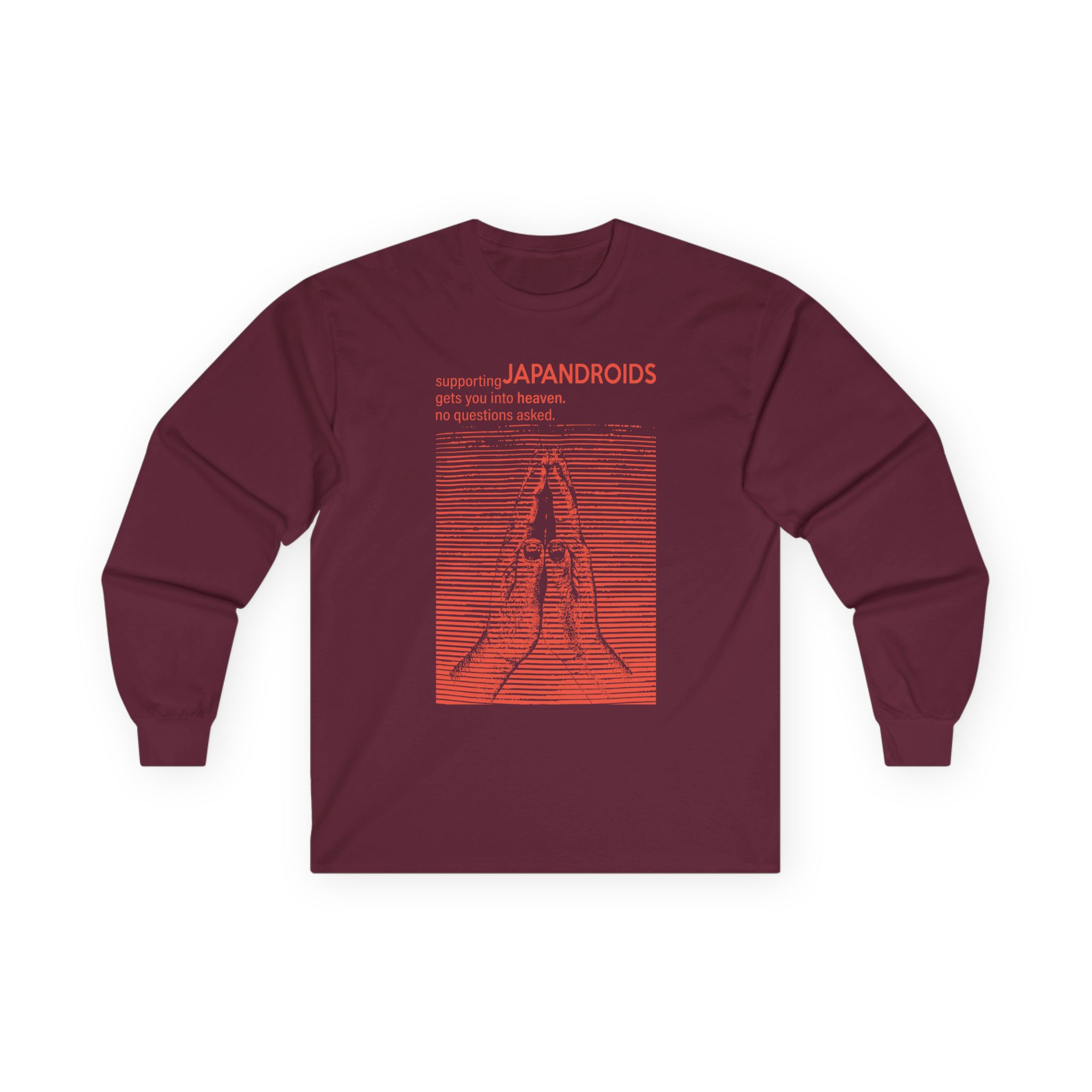 Supporting Japandroids Gets You Into Heaven No Questions Asked Unisex Ultra Cotton Long Sleeve Tee