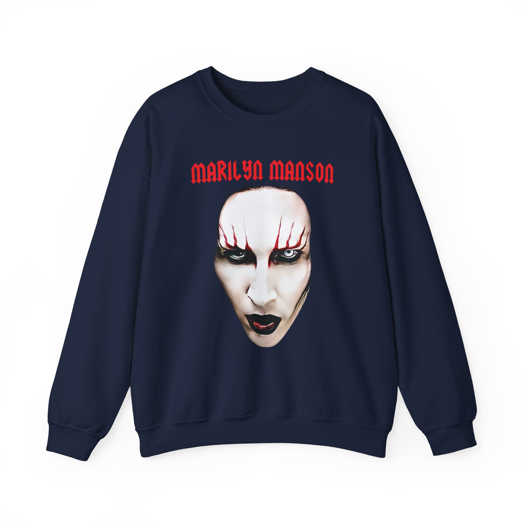 Marilyn Manson Red Lips Unisex Heavy Blendâ„¢ Crewneck Sweatshirt