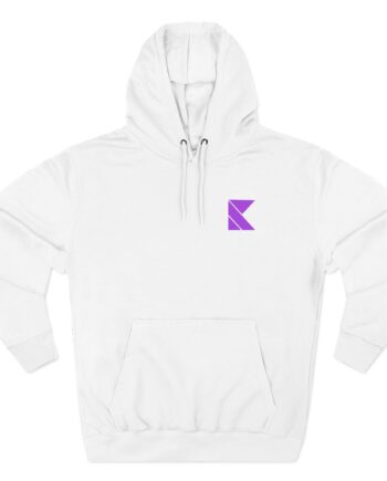 Kaskade Plum K Three-Panel Fleece Hoodie