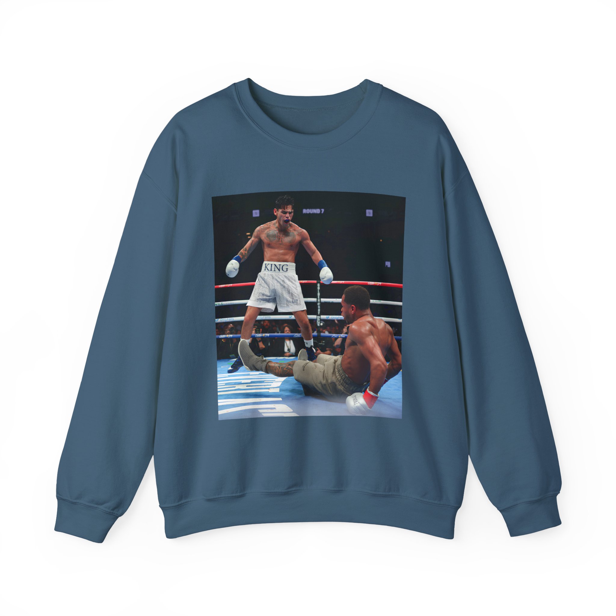 Ryan Garcia Knocks Down Devin Haney Unisex Heavy Blendâ„¢ Crewneck Sweatshirt