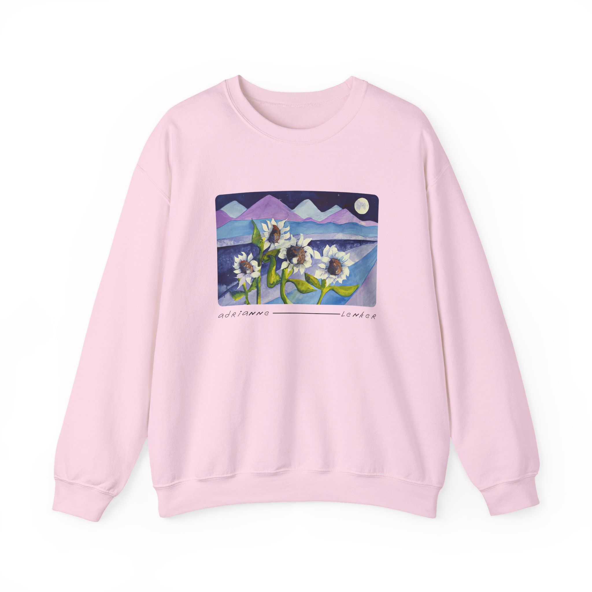 Adrianne Lenker Mema Moonflowers Unisex Heavy Blend Crewneck Sweatshirt