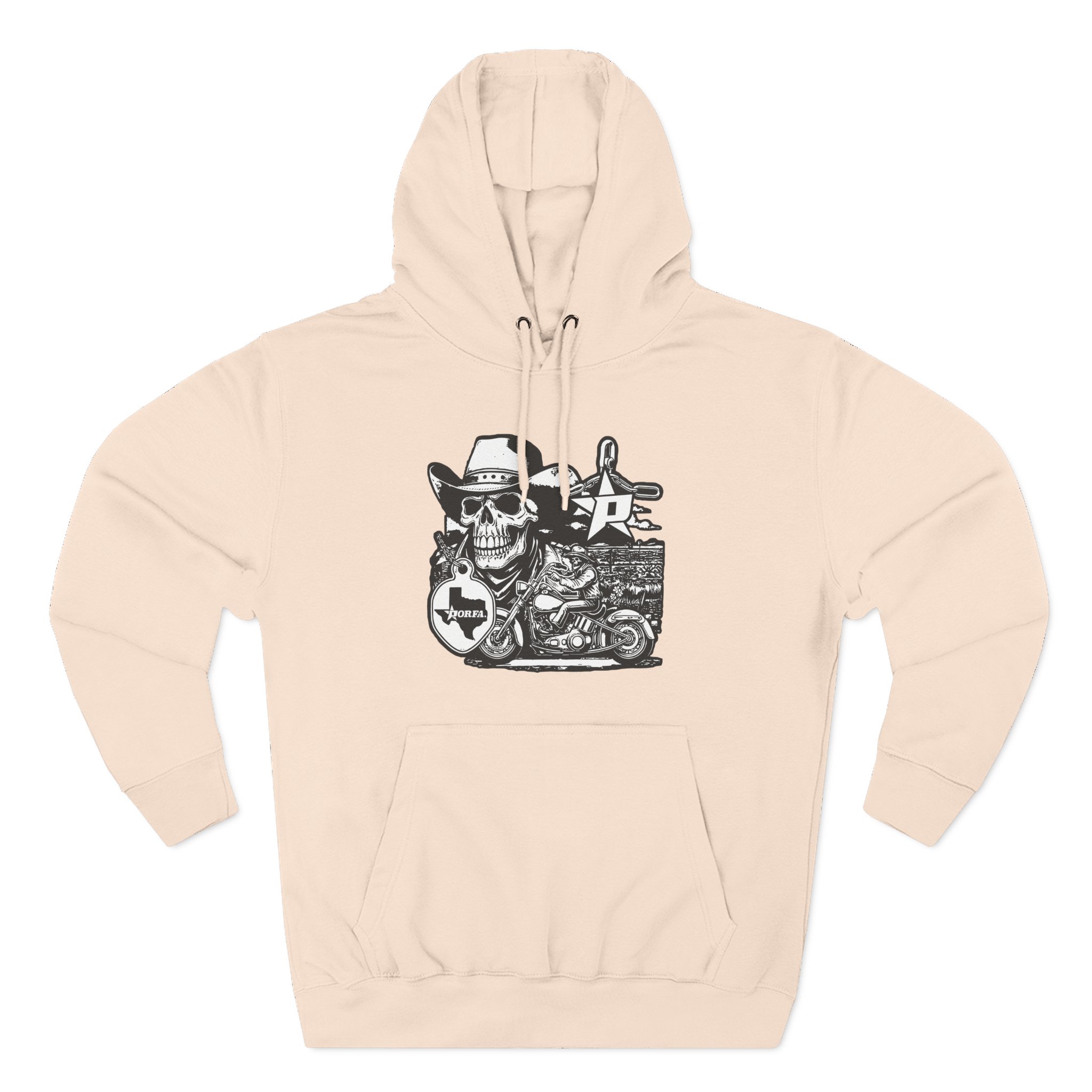 Porfa Texas Ride Three-Panel Fleece Hoodie