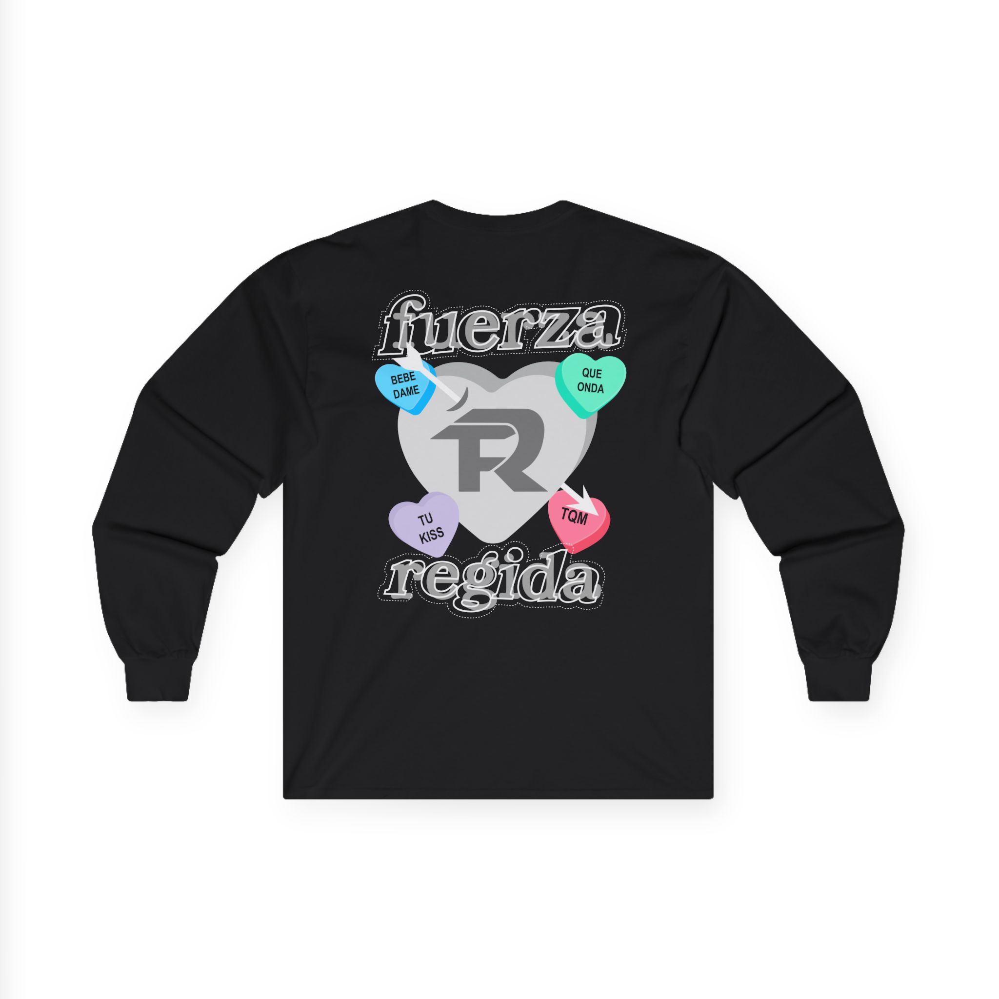 Fuerza Regida Candy Hearts Unisex Ultra Cotton Long Sleeve Tee