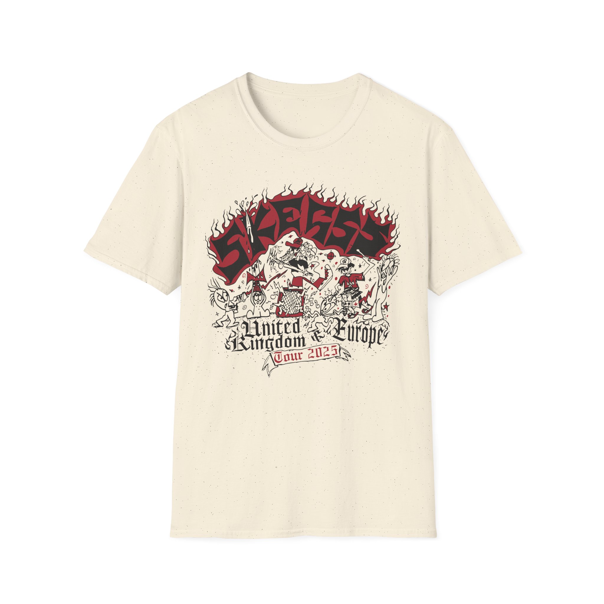 Skegss Uk Eu Tour 2025 Unisex Softstyle T-Shirt