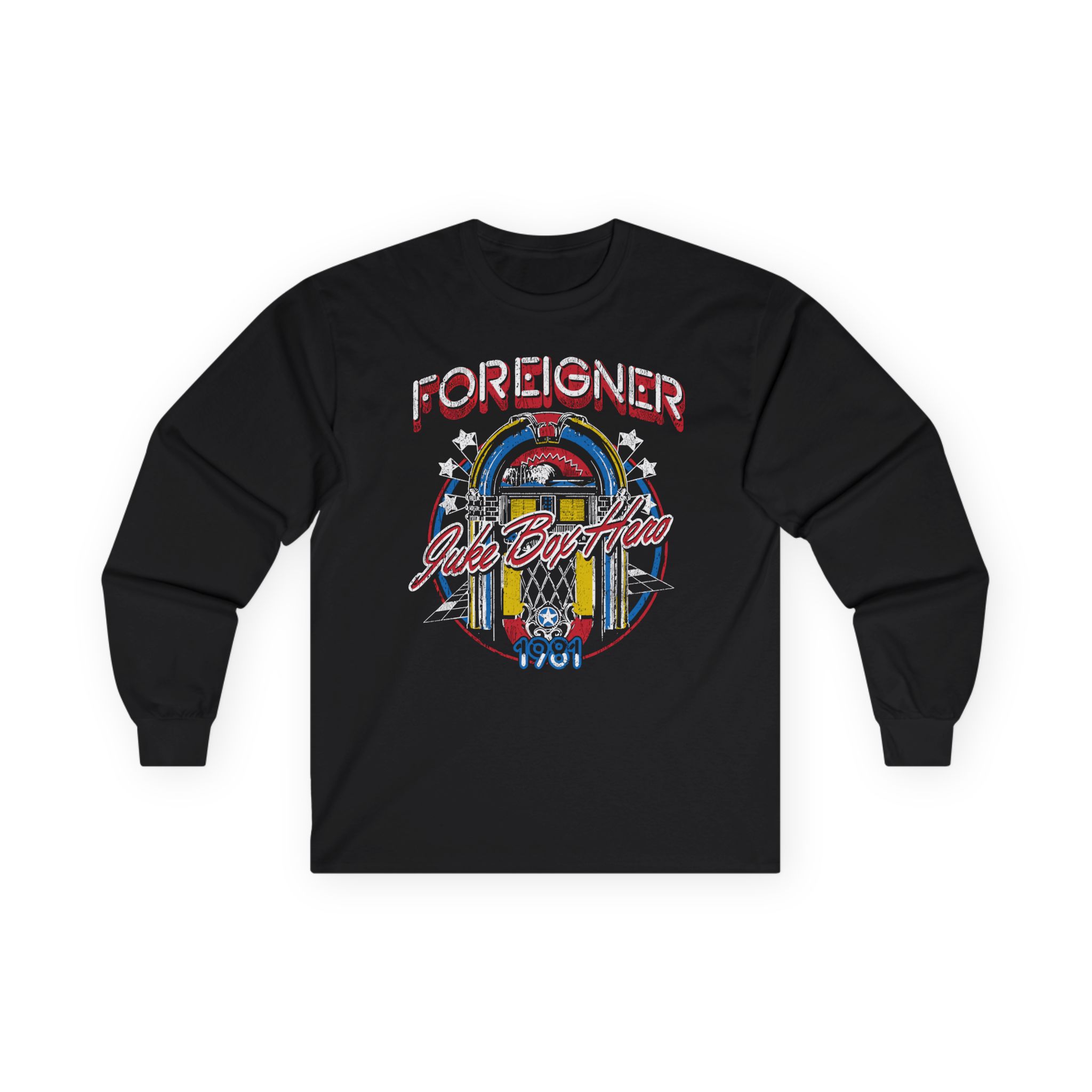 Foreigner Juke Box Hero Unisex Ultra Cotton Long Sleeve Tee