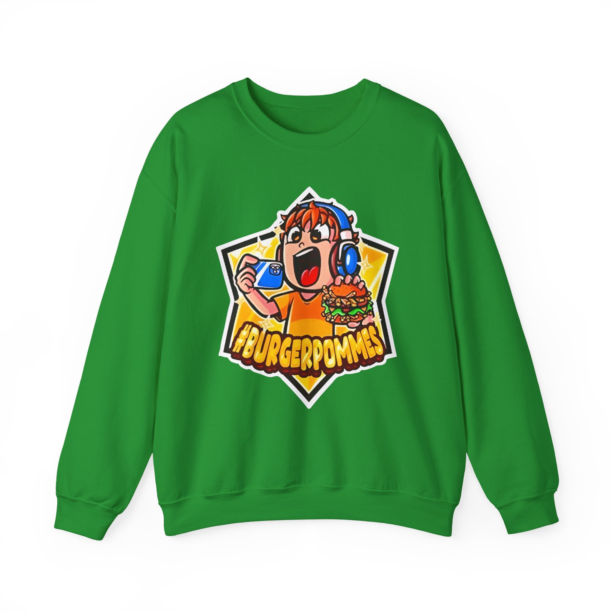 Burger Pommes Unisex Heavy Blendâ„¢ Crewneck Sweatshirt