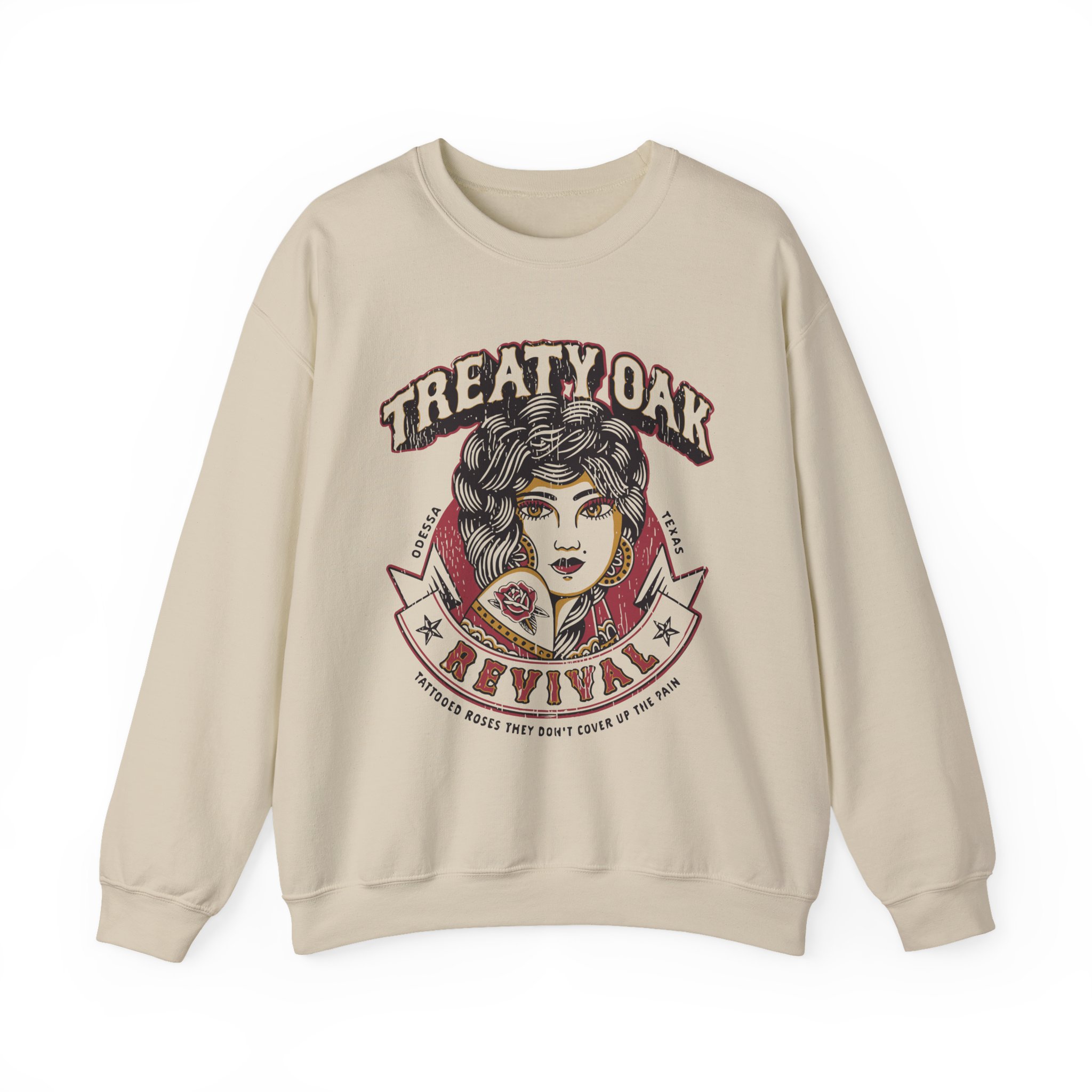 Treaty Oak Revival Rose Unisex Heavy Blendâ„¢ Crewneck Sweatshirt