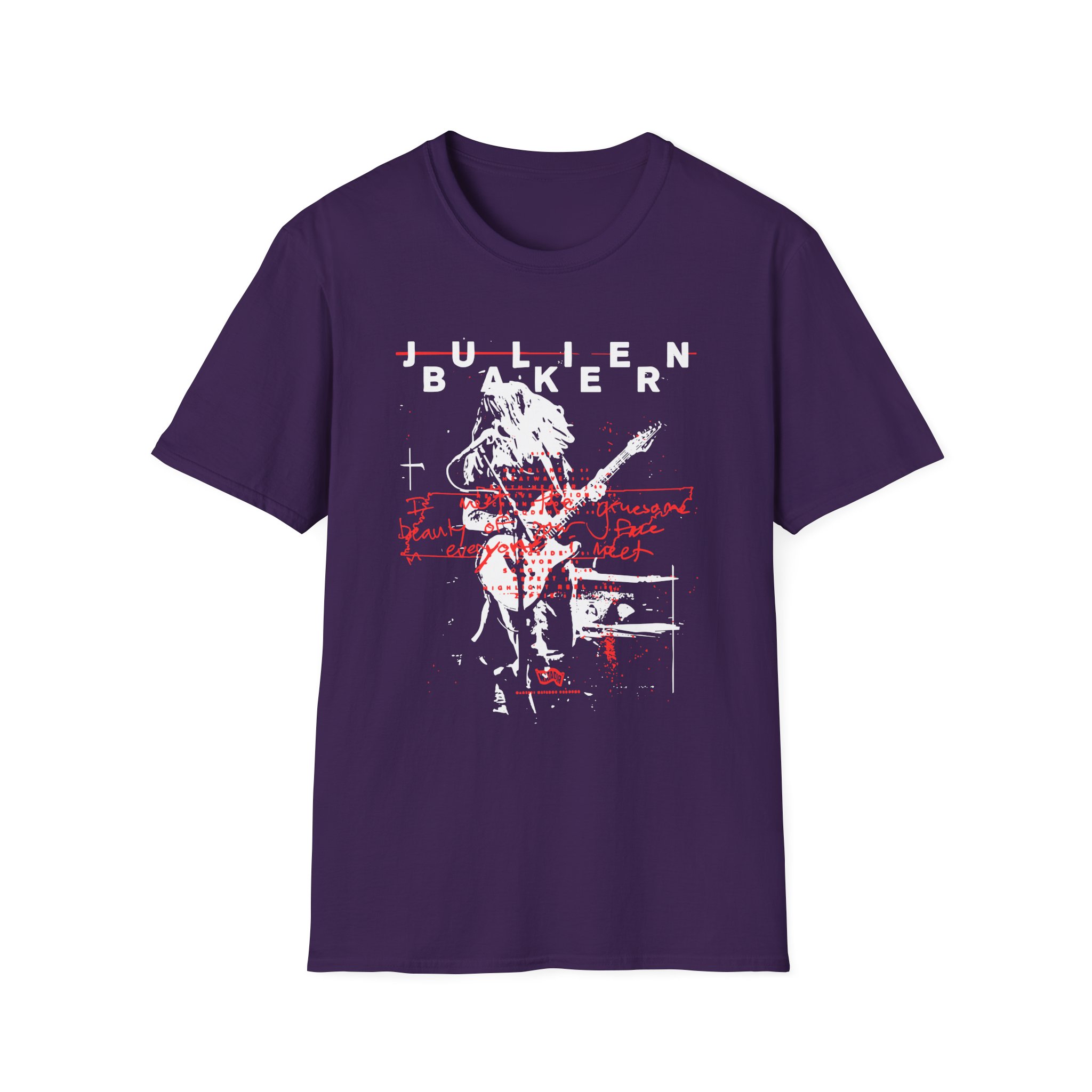 Julien Baker Live Flier Unisex Softstyle T-Shirt