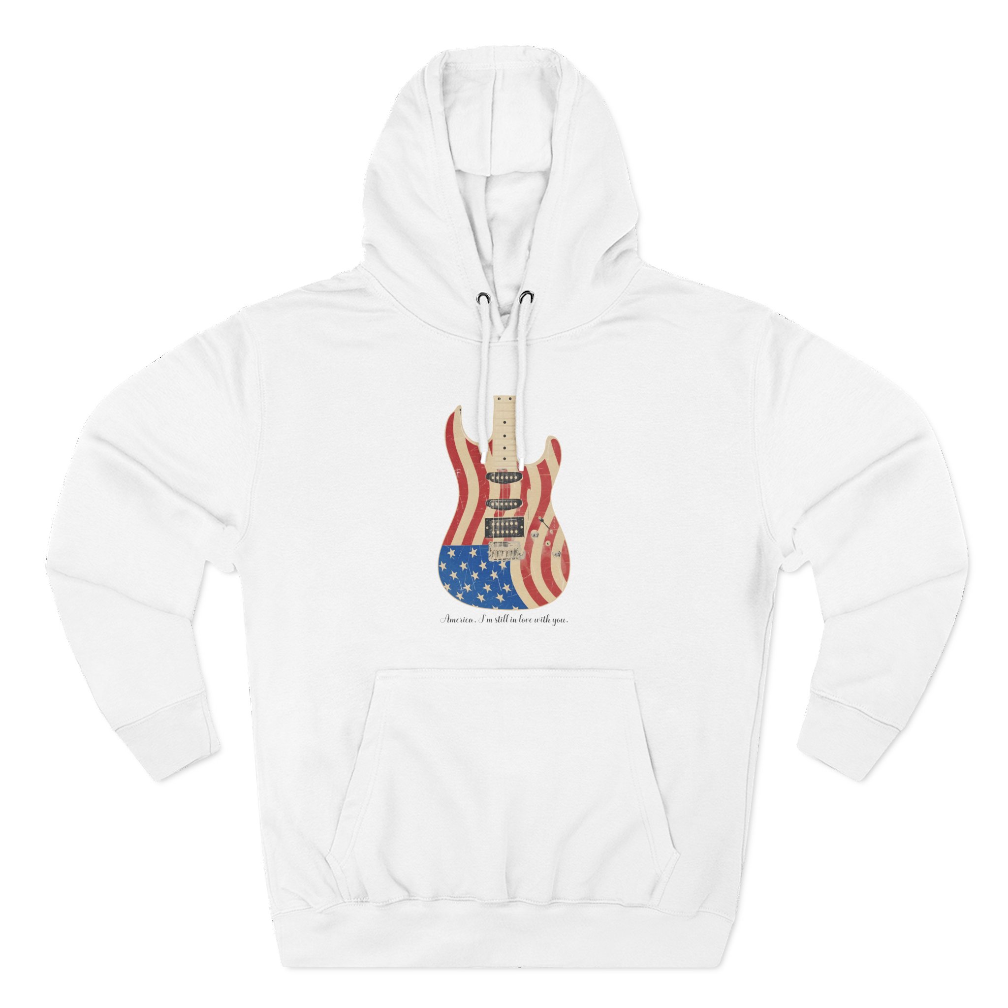 Clint Black Guitar Three-Panel Fleece Hoodie