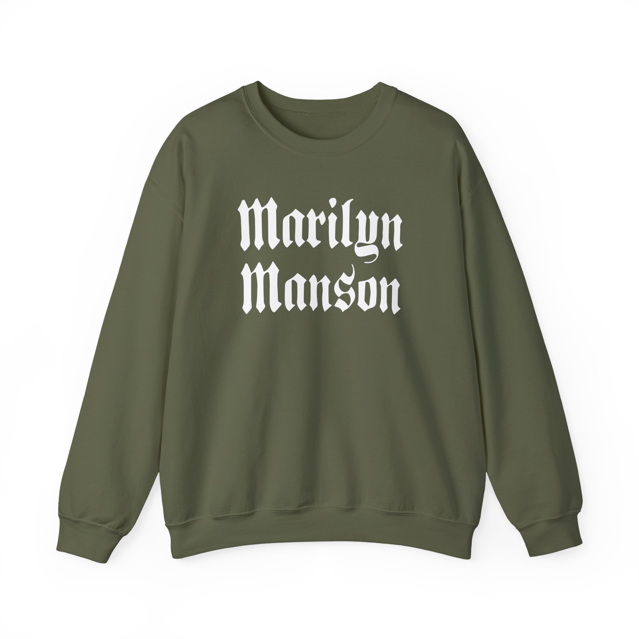 Marilyn Manson Goth Logo Unisex Heavy Blendâ„¢ Crewneck Sweatshirt