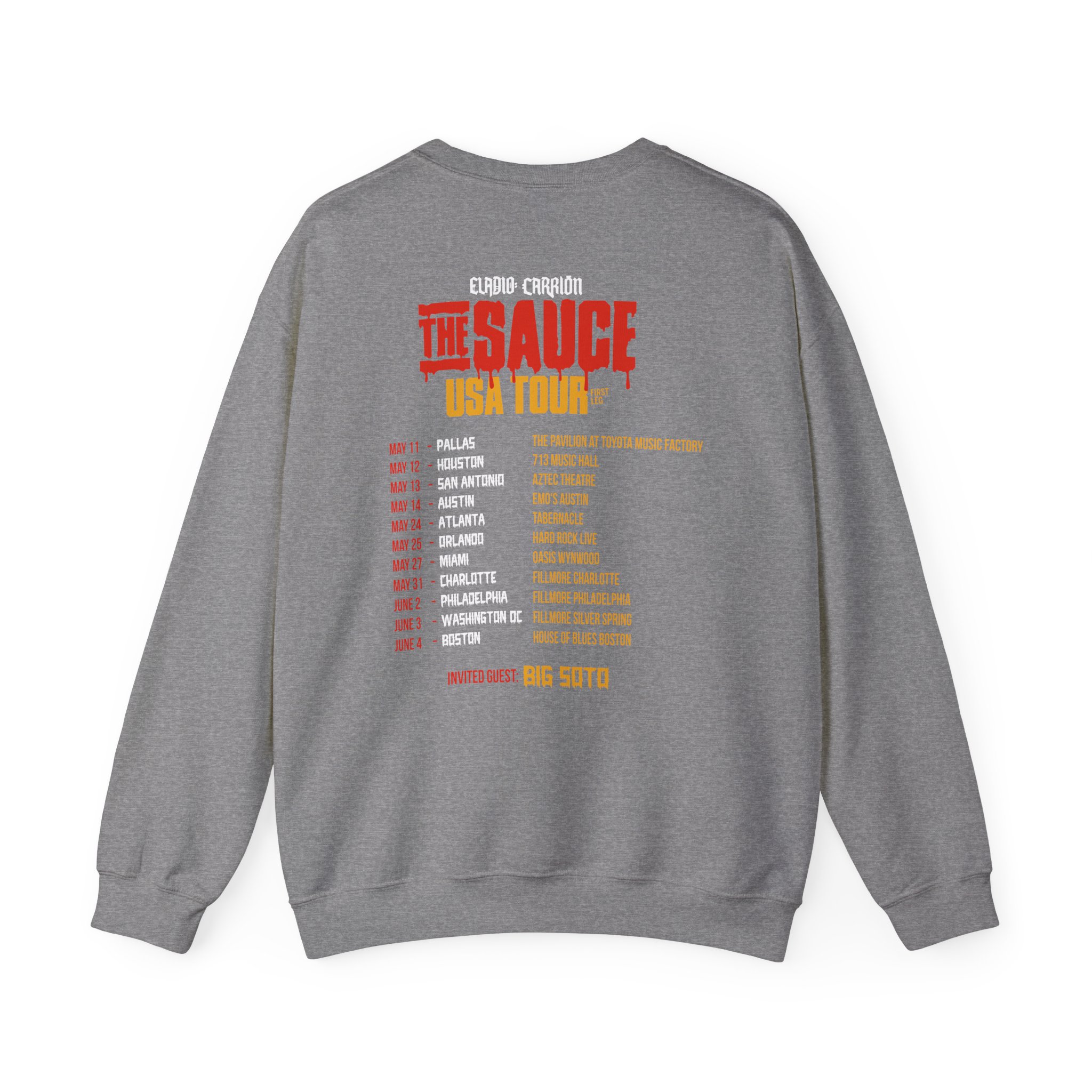 Sauce Boyz Usa Tour Unisex Heavy Blendâ„¢ Crewneck Sweatshirt