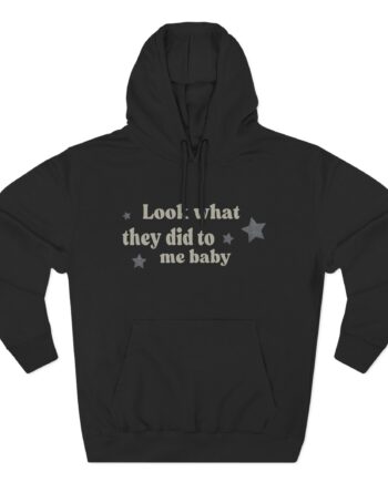 Daniel Caesar 2024 Look What They Did to Me Baby Three-Panel Fleece Hoodie