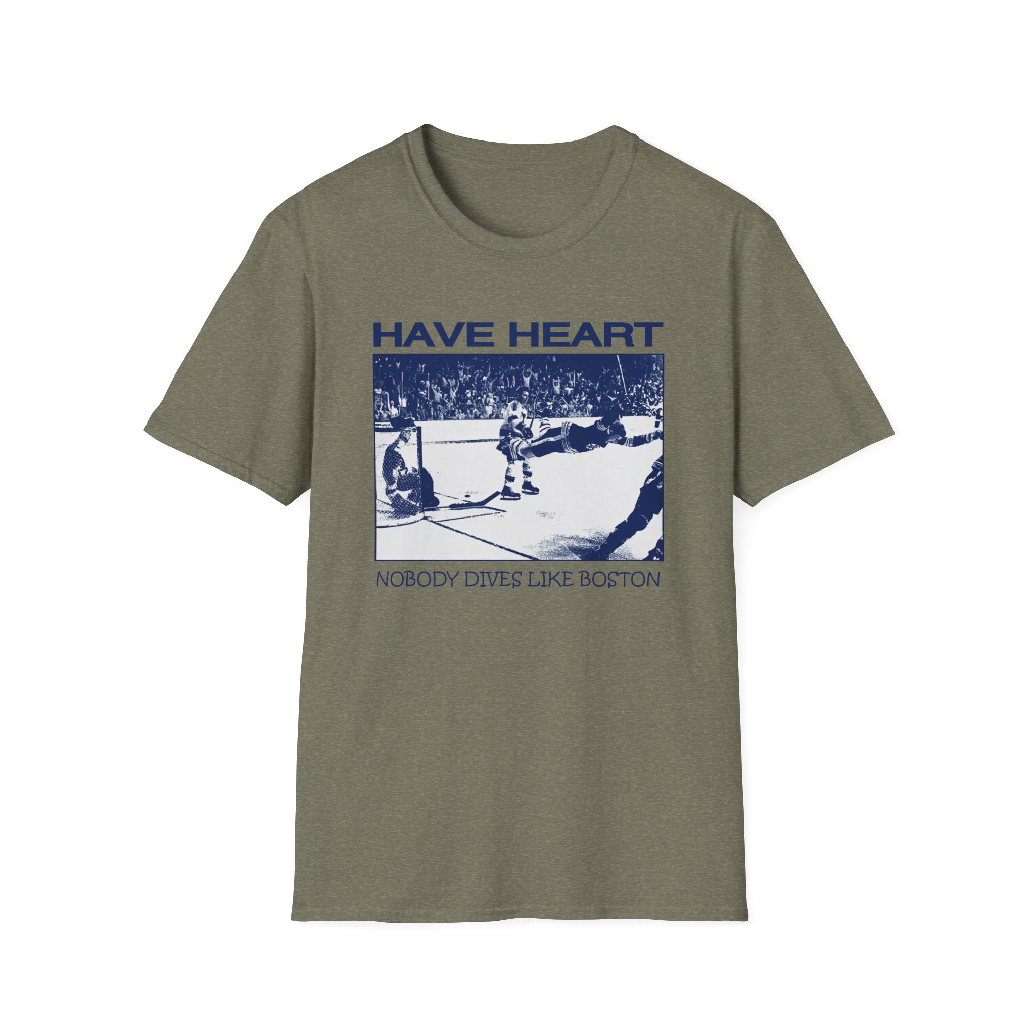 Have Heart Nobody Dives Like Boston Unisex Softstyle T-Shirt