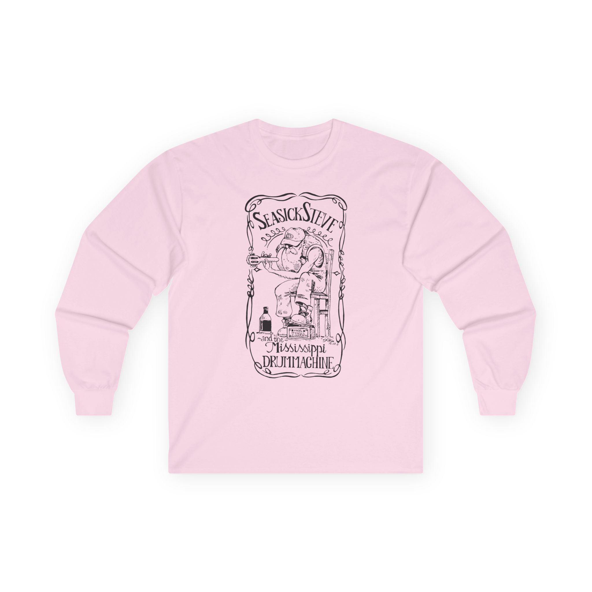 Seasick Steve Mississippi Drum Machine Unisex Ultra Cotton Long Sleeve Tee