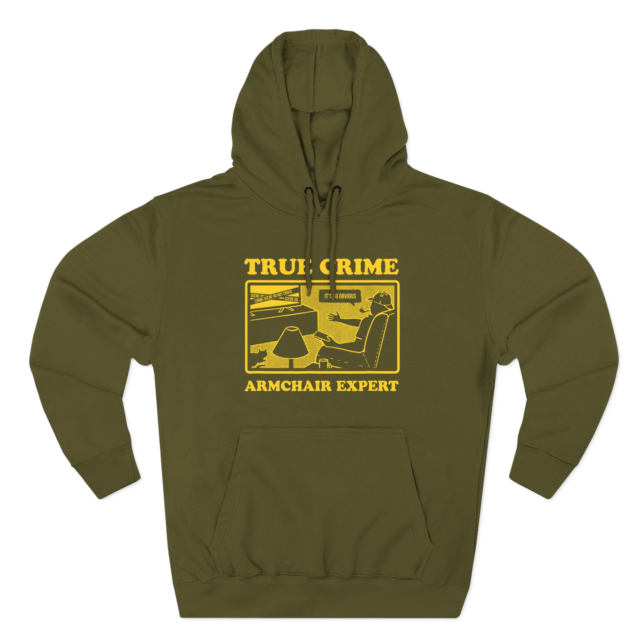 Armchair Expert True Crime Armchair Expert Three-Panel Fleece Hoodie