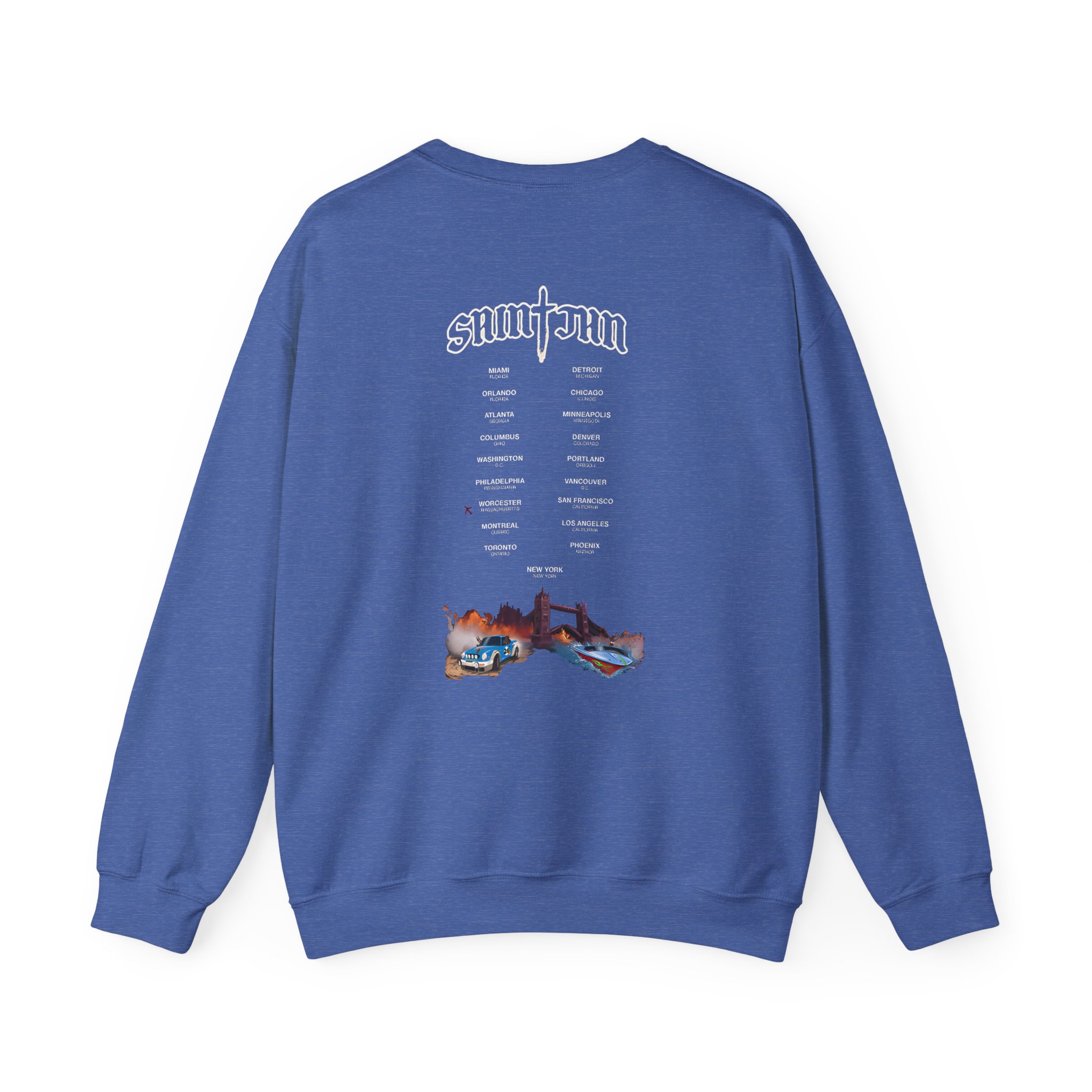 Saint JhnIgnorant Forever World Tour Unisex Heavy Blendâ„¢ Crewneck Sweatshirt
