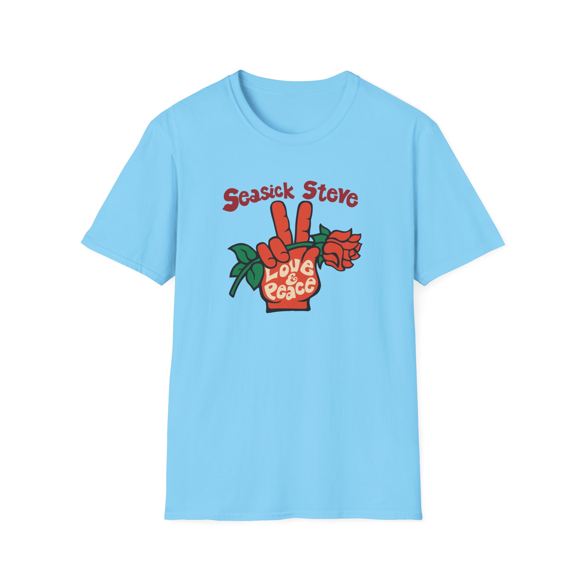Seasick Steve Love & Peace Unisex Softstyle T-Shirt