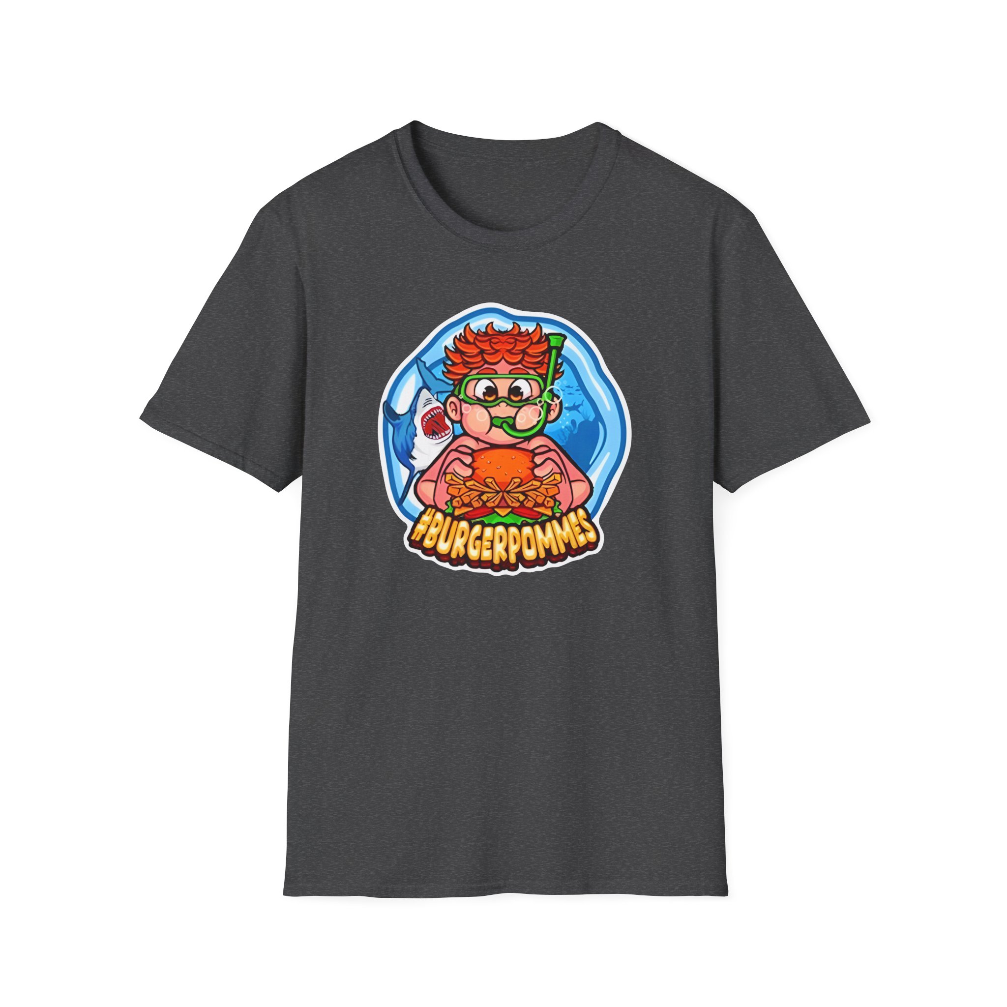 Burger Pommes Unisex Softstyle T-Shirt